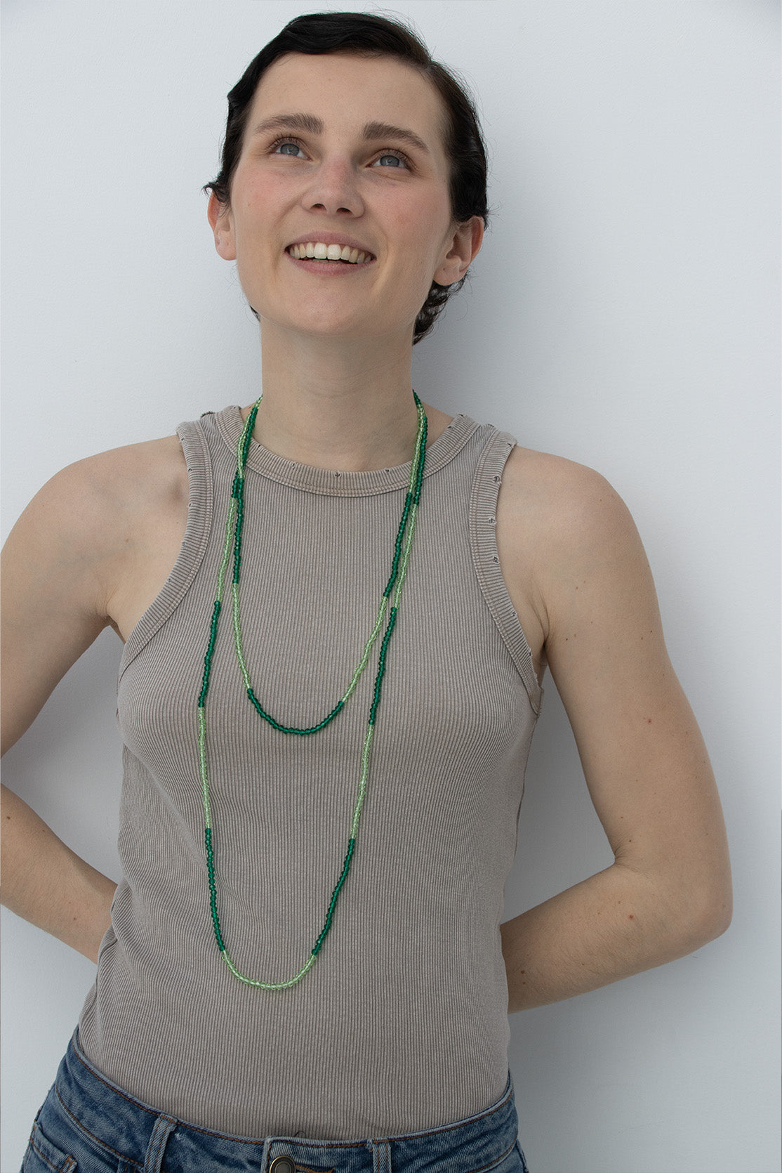 Gatsby Green Necklace