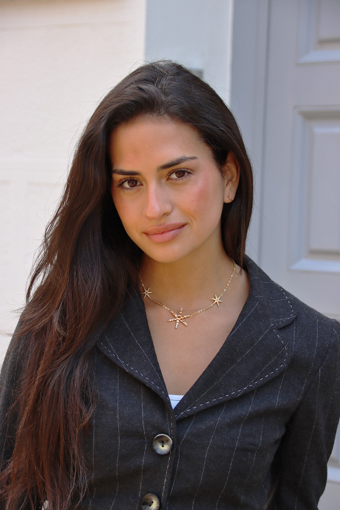 3 Brown Star Necklace