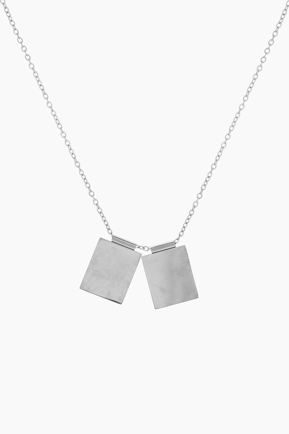 Customizable Double Plate Necklace