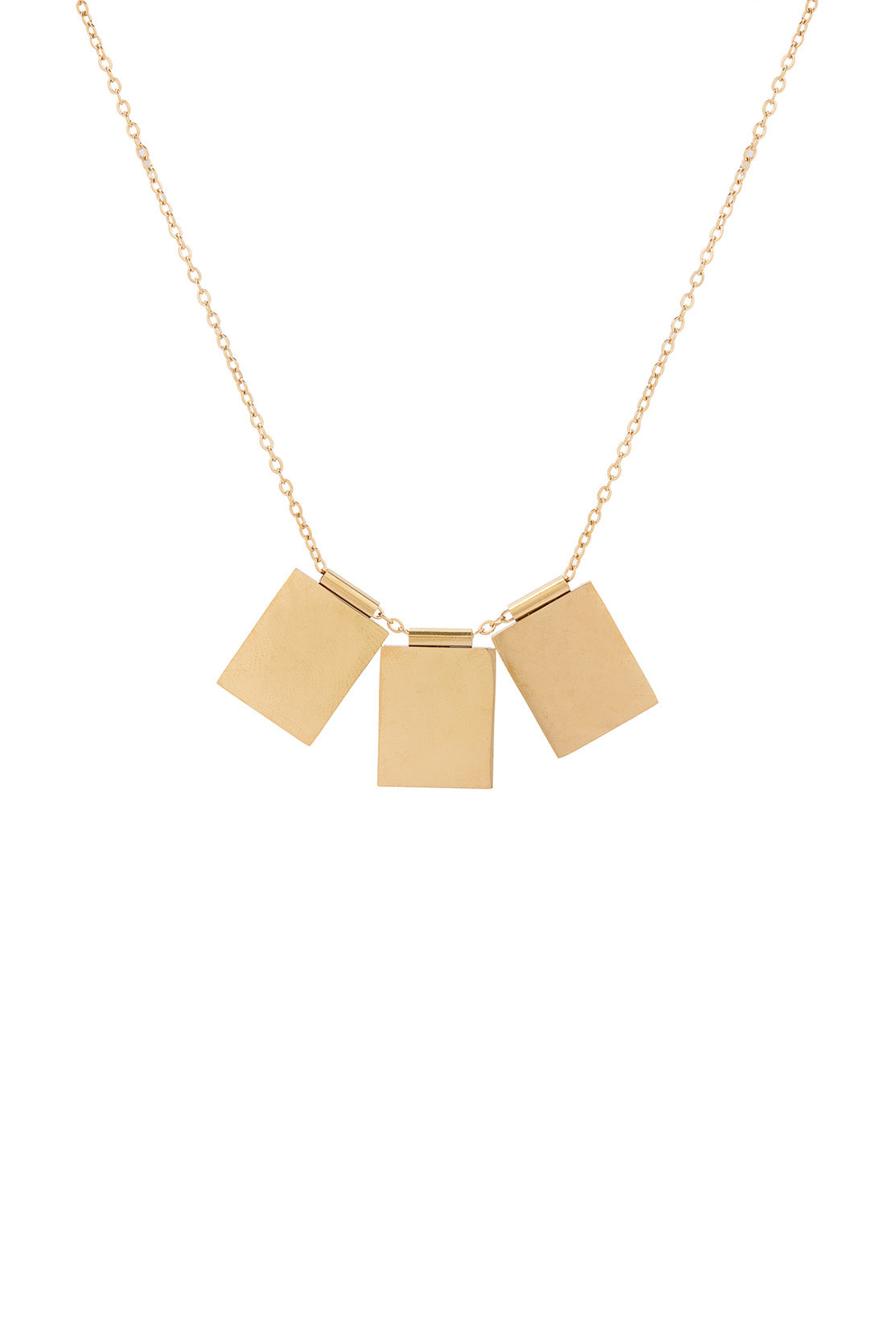 Triple Plate Necklace