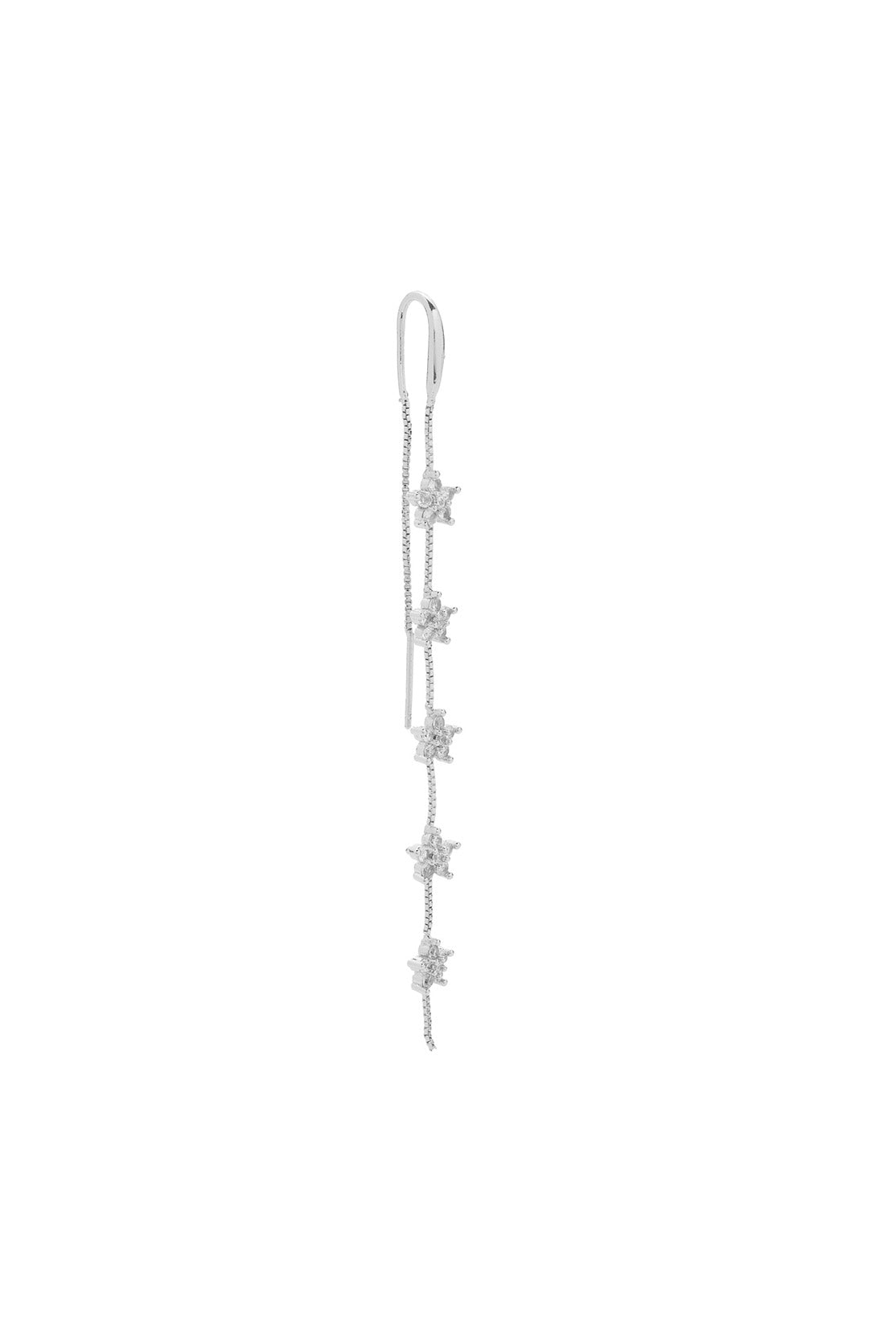 Double Flower Chain Earring (Unit)