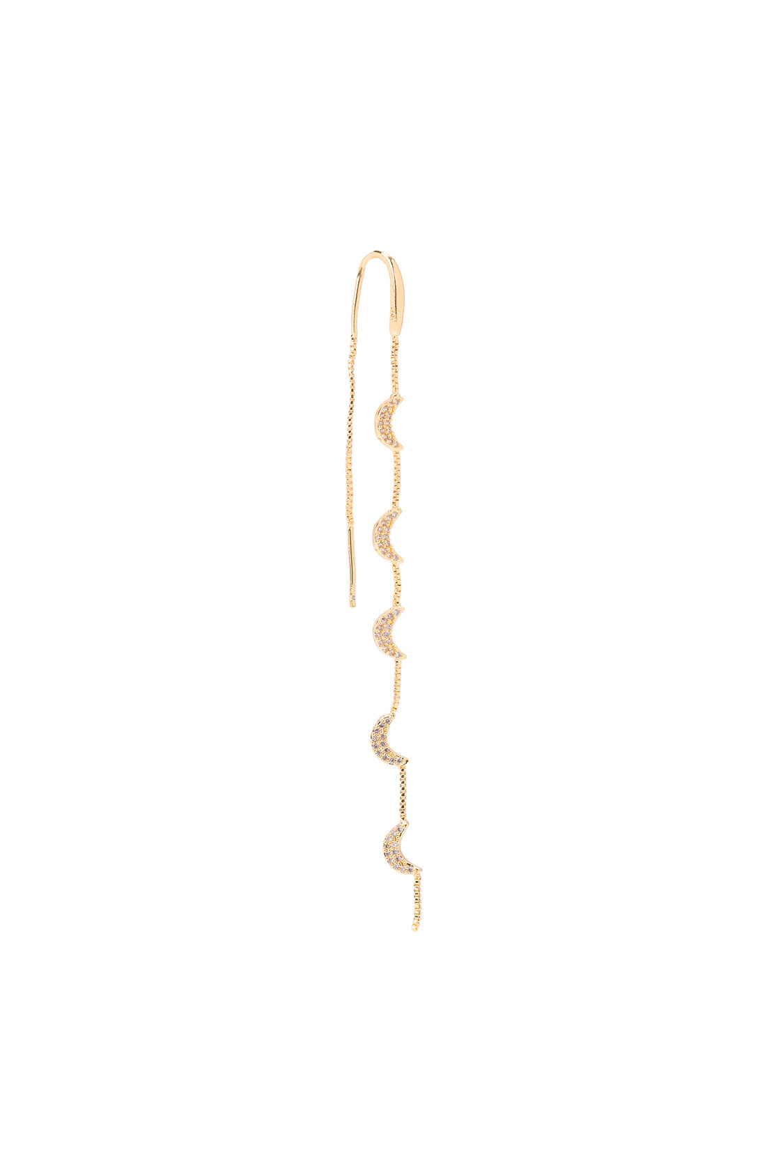 Boucle d'oreille Double Lune