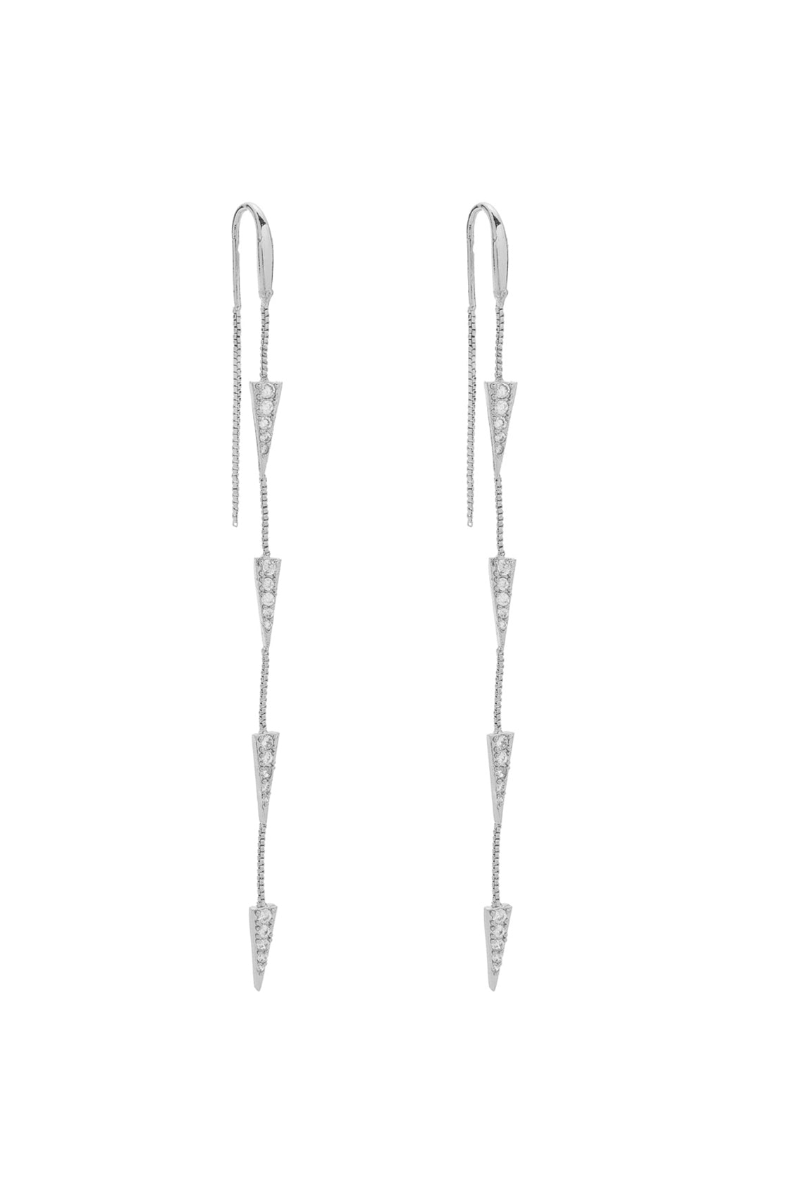Pendiente Doble Cadena 4 Pinchos (Unidad)