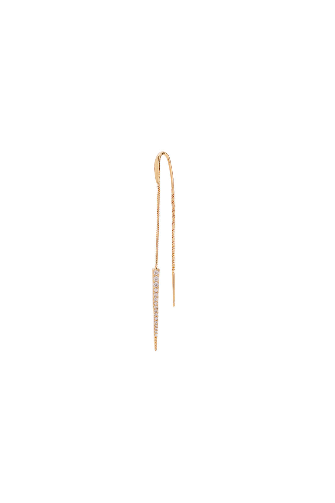 Boucle d'oreille chaîne double rock (unité)