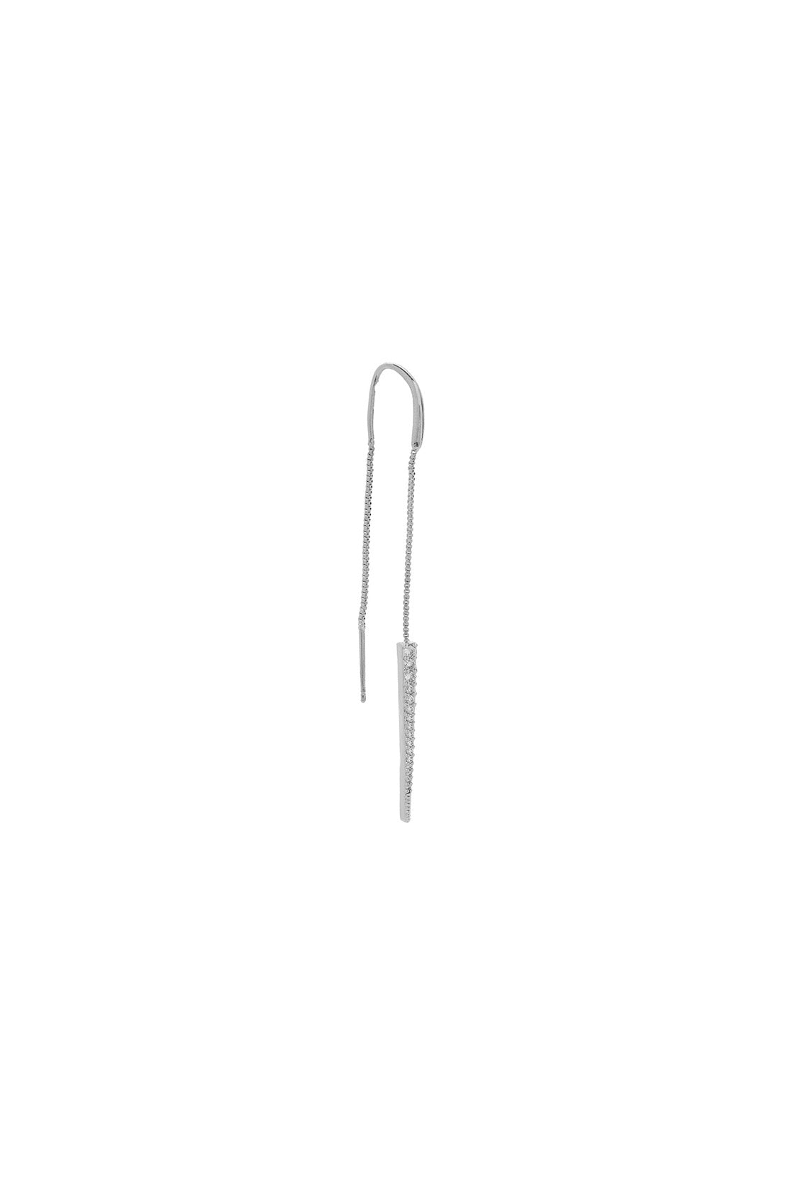 Boucle d'oreille chaîne double rock (unité)