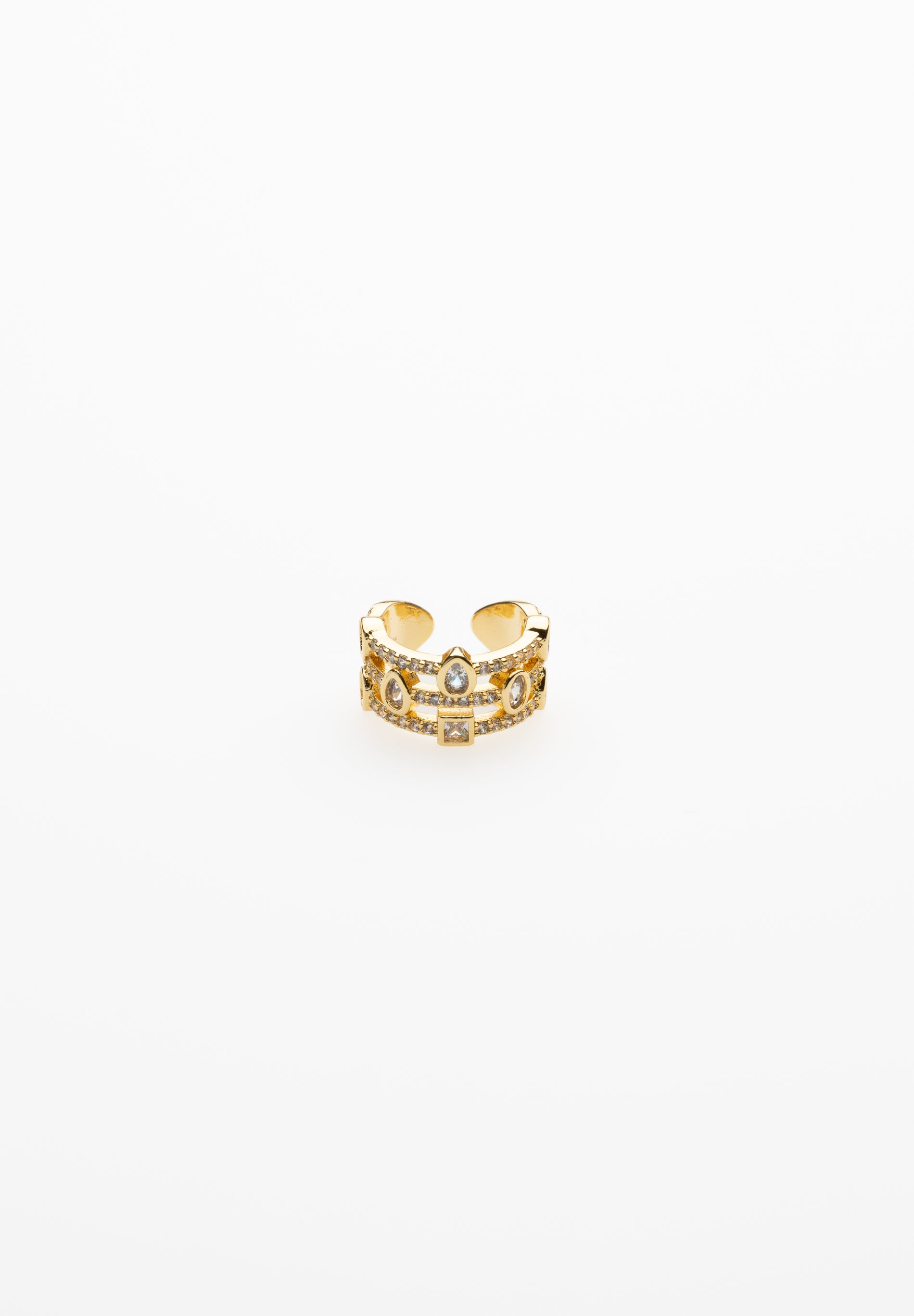Earcuff Multi Circonitas Blancas