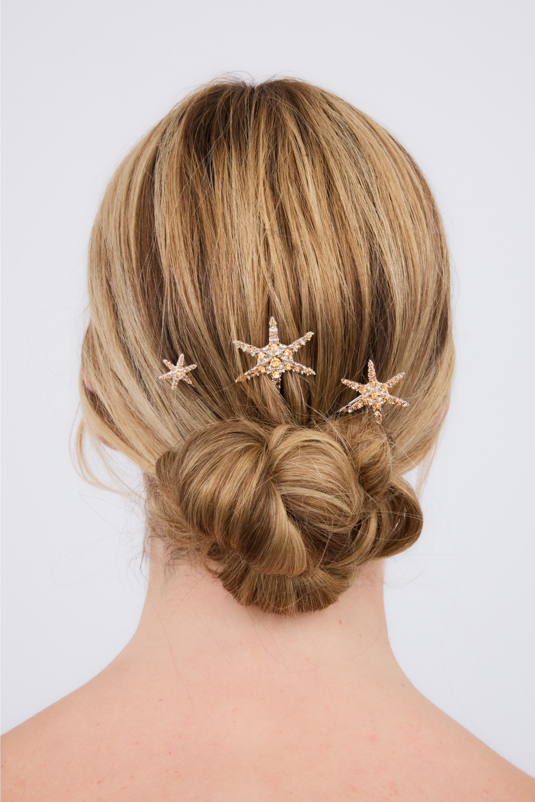 Épingle à cheveux étoile marron