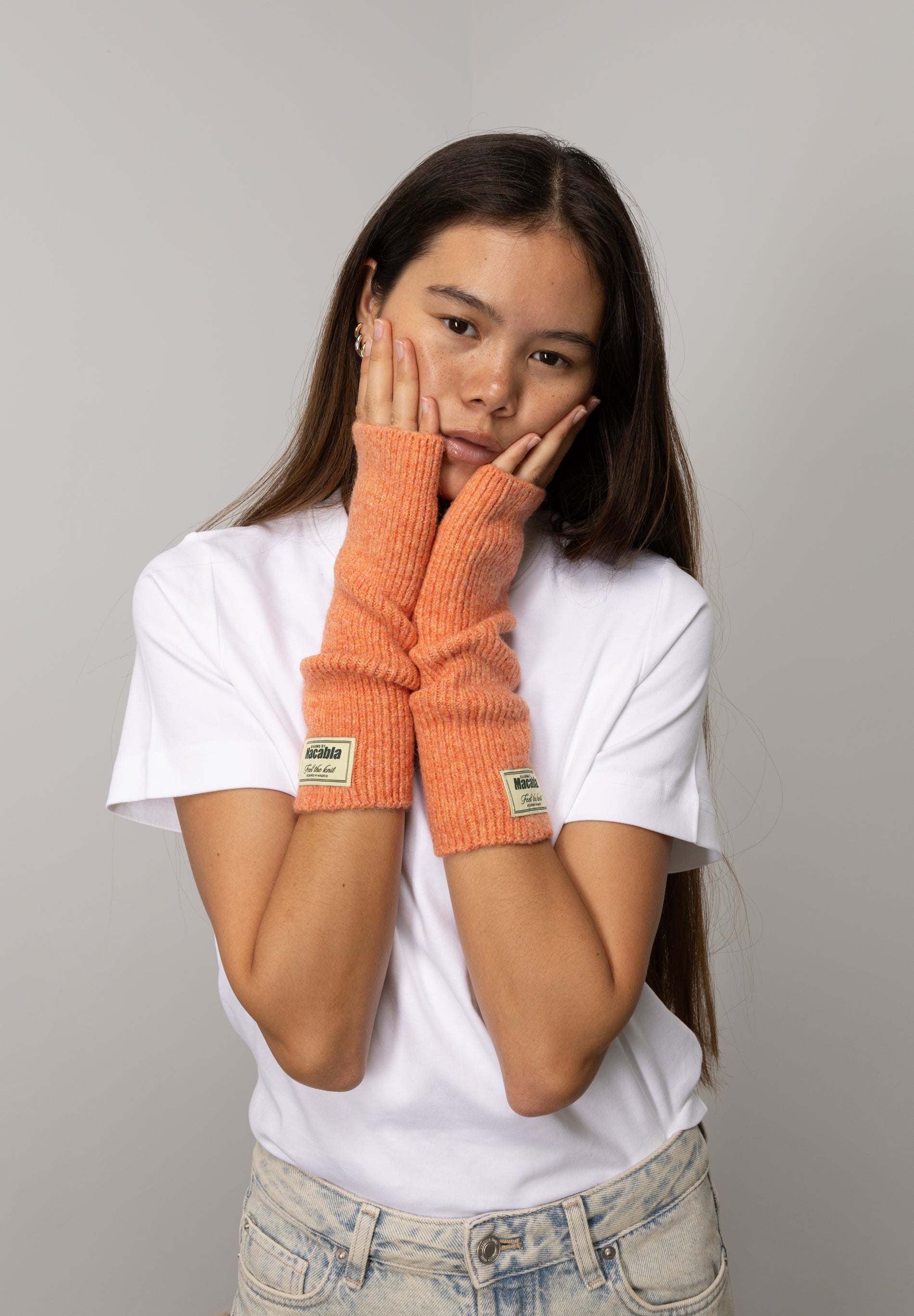 Orange Mittens