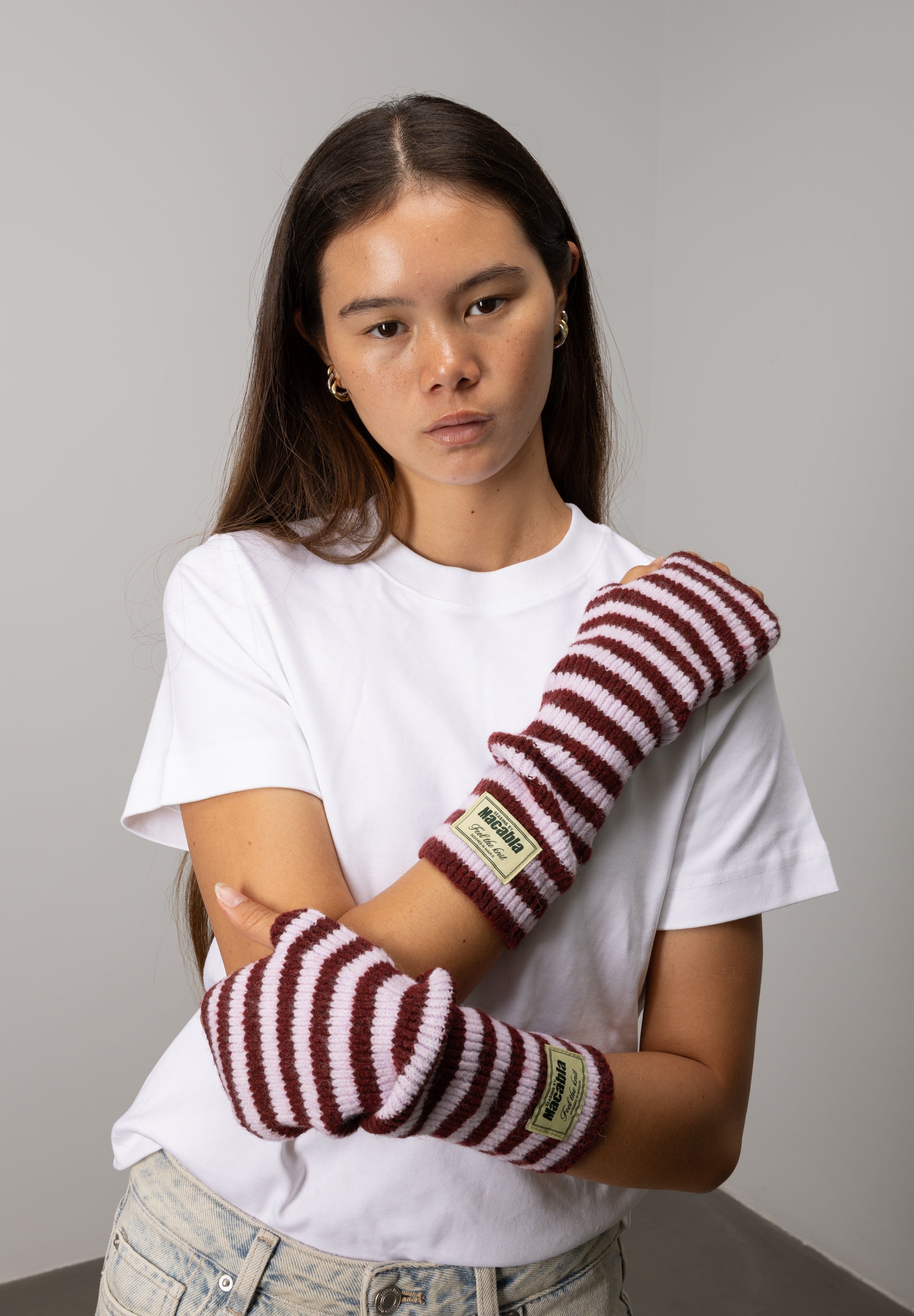 Garnet and Pink Mittens