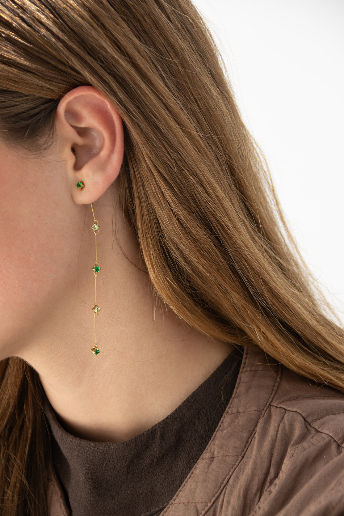 Green Detachable Earrings (pair)