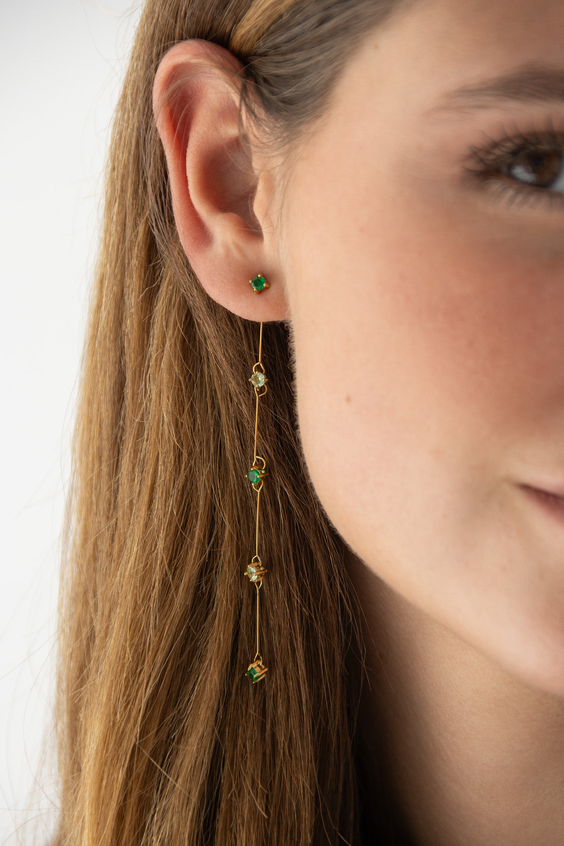 Green Detachable Earrings (pair)