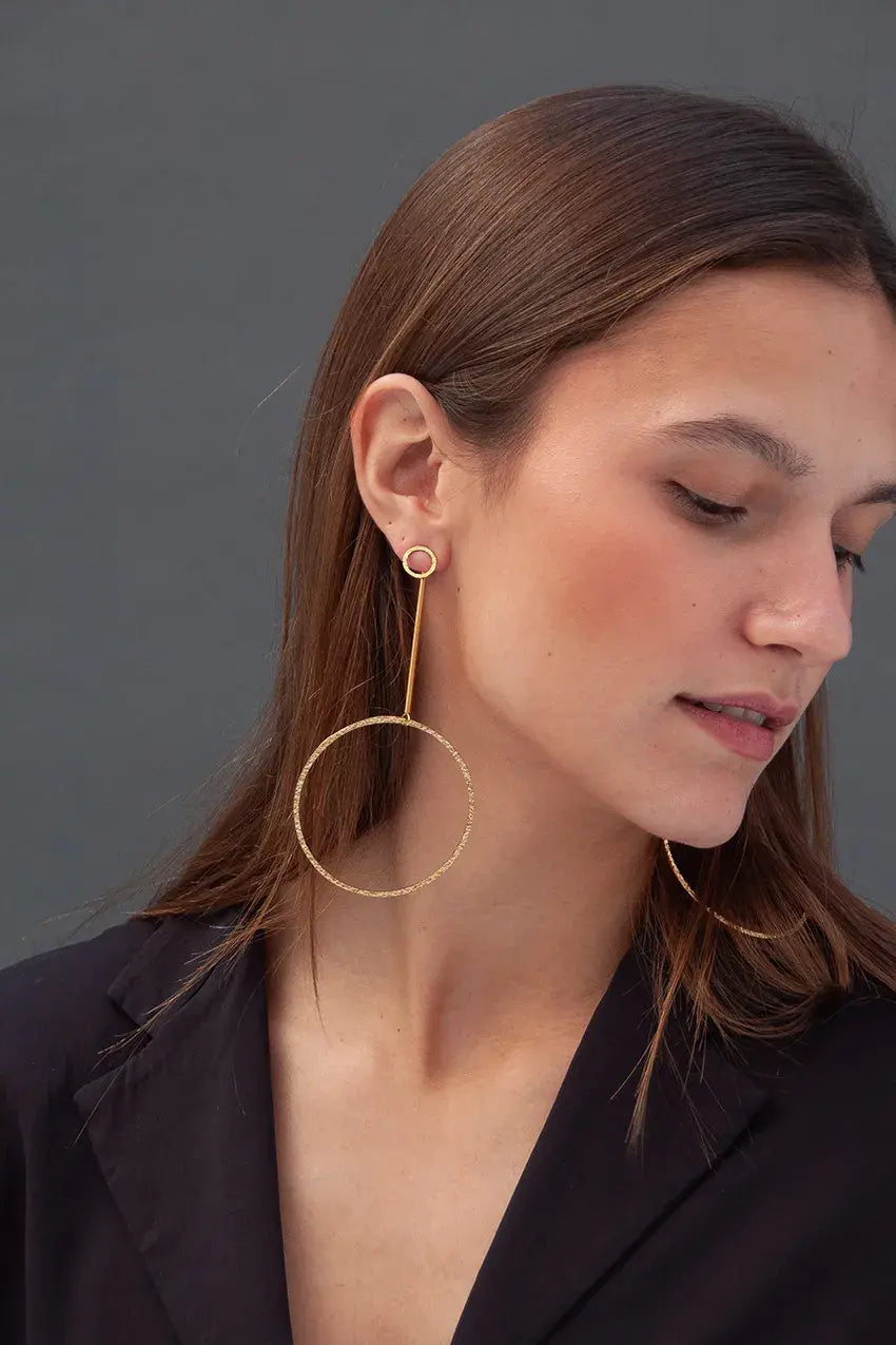 Detachable Circle Earrings