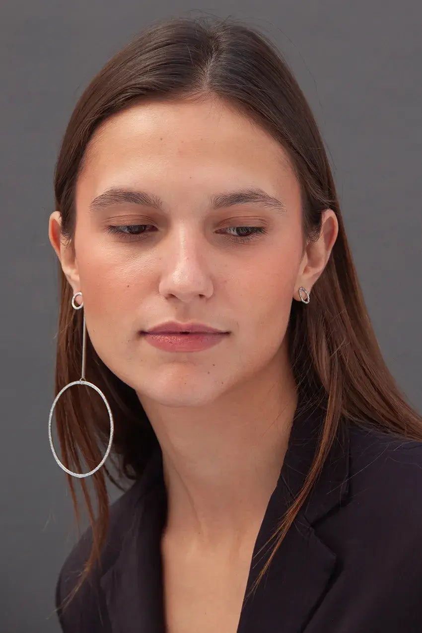 Detachable Circle Earrings