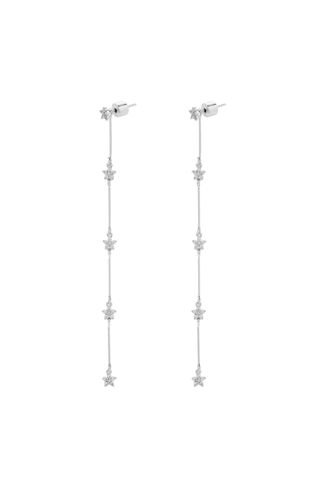 Pendientes Desmontables Flores Par