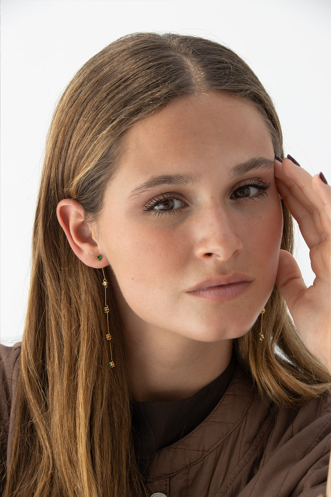 Green Detachable Earrings (pair)