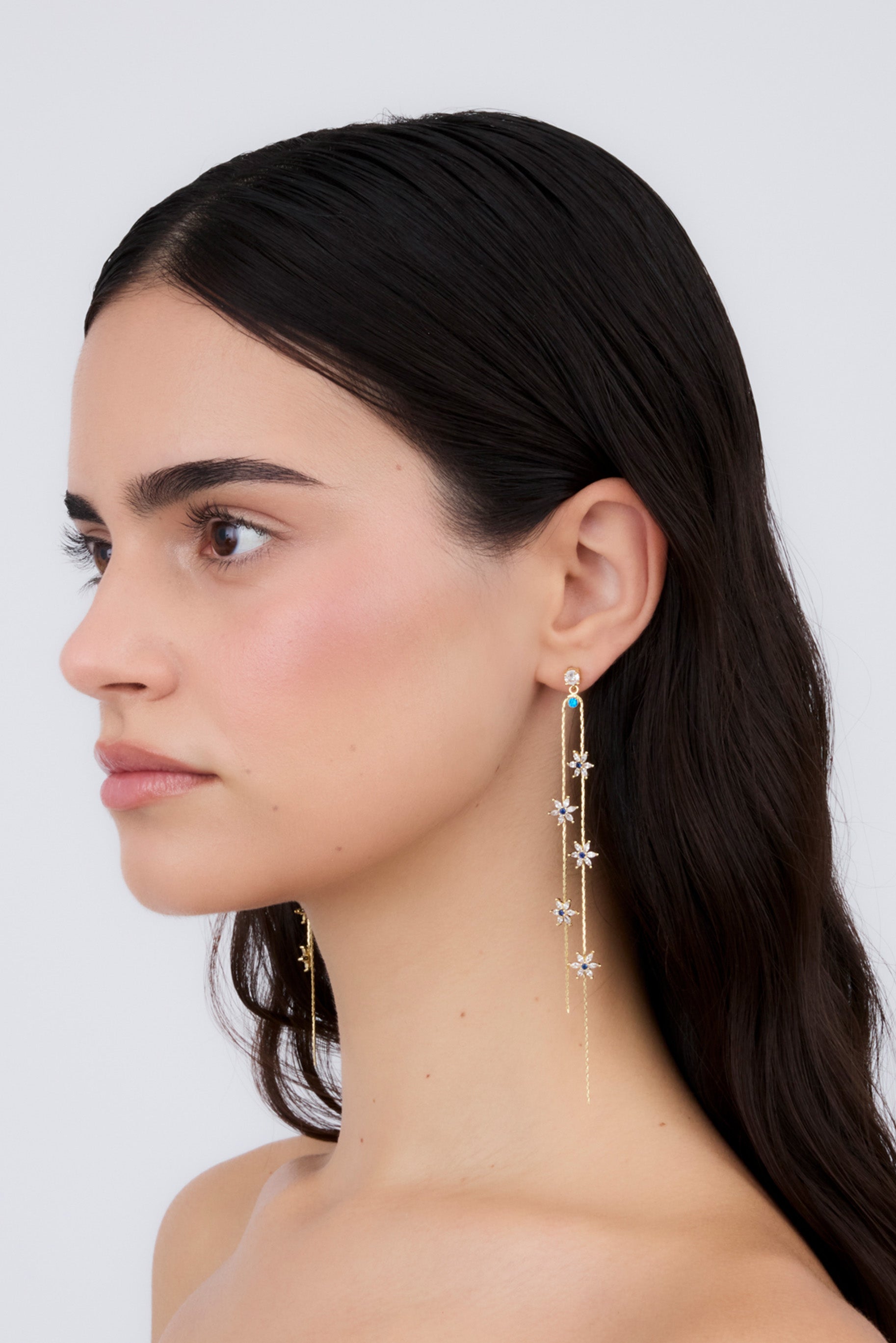 Pendientes Flores Azules