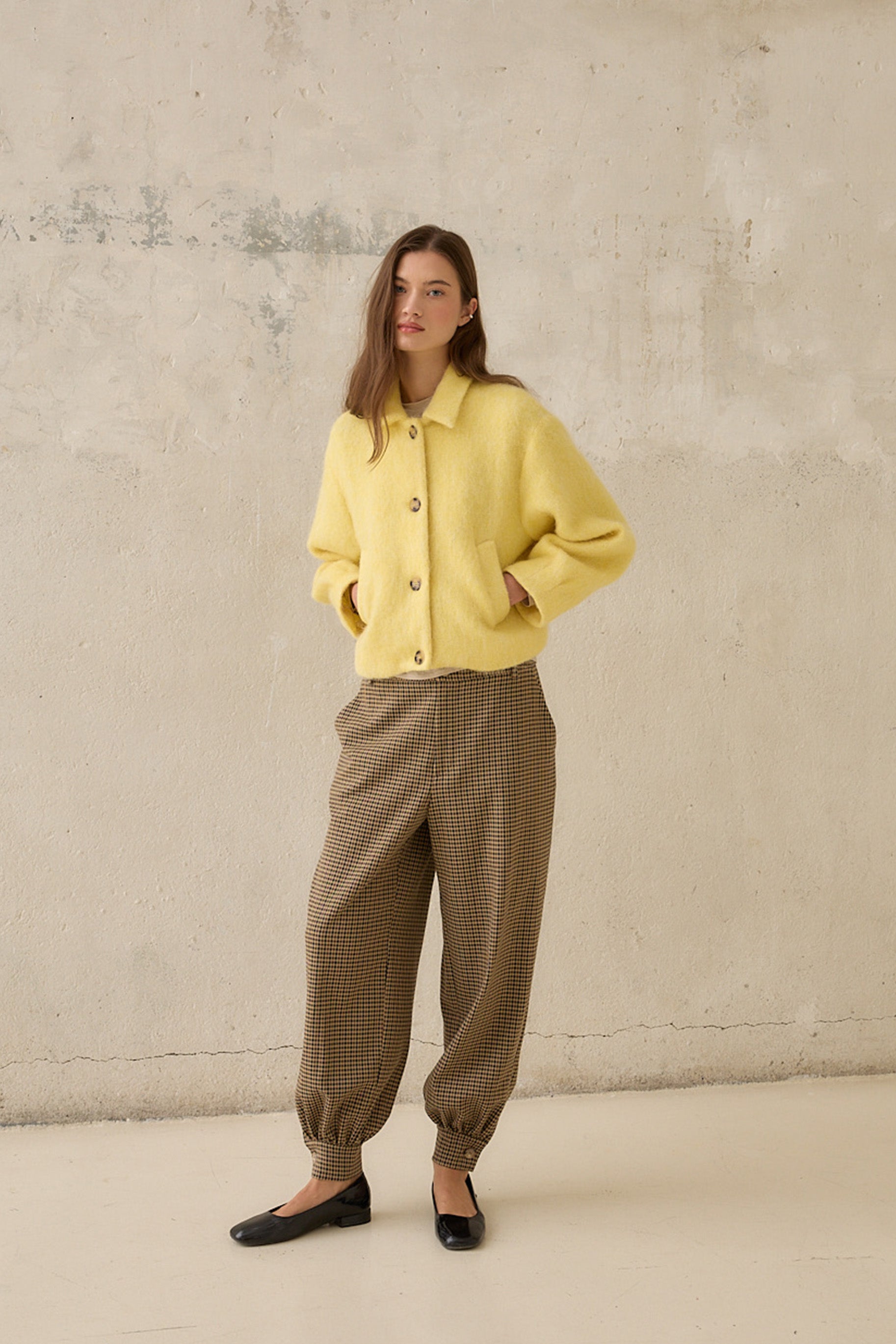 Yellow Alpaca Jacket