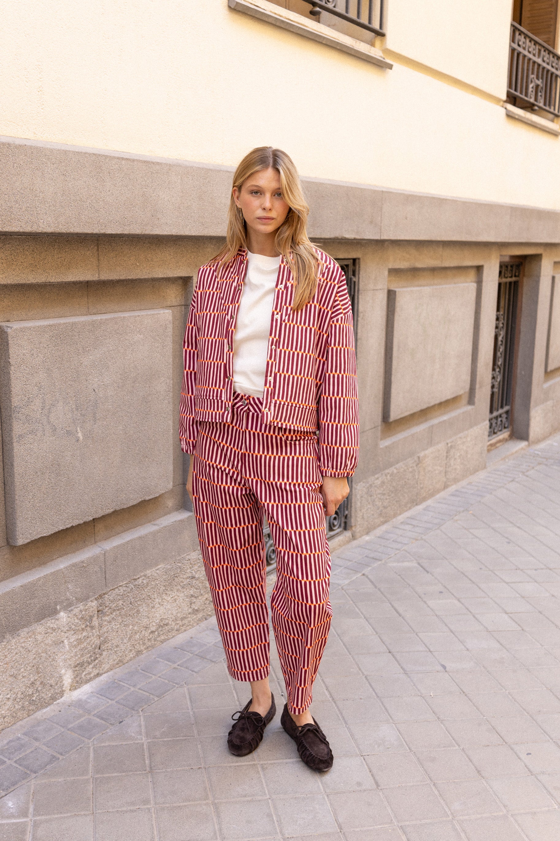 Berry Balloon Trousers