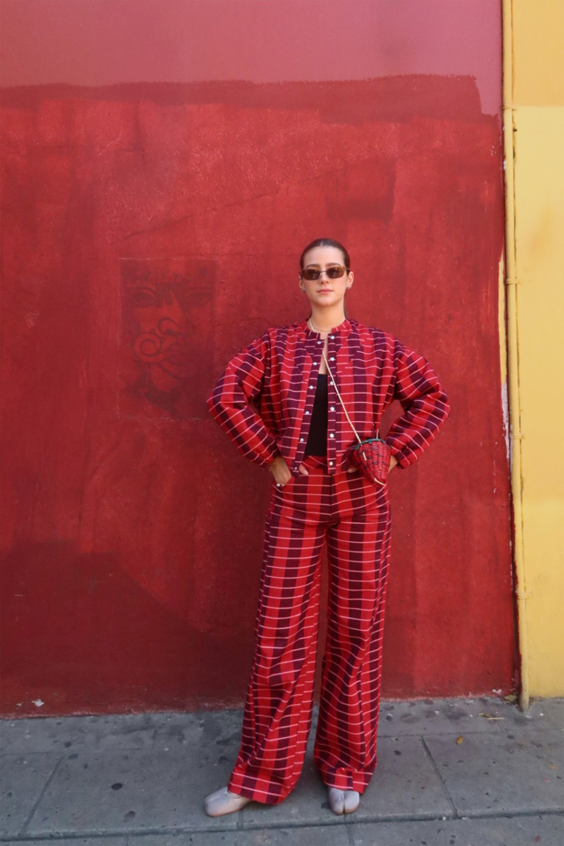 Cherry Straight Trousers