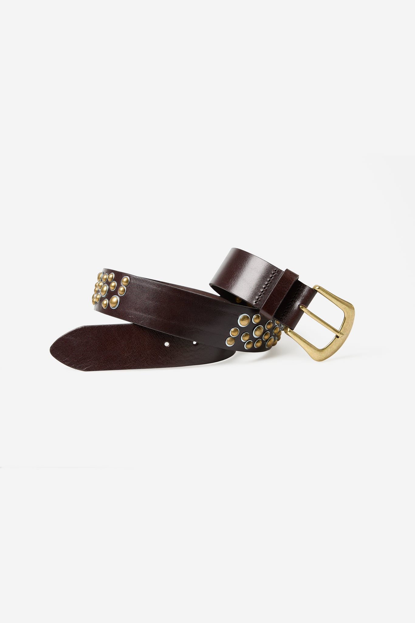 Brown Studded Belt