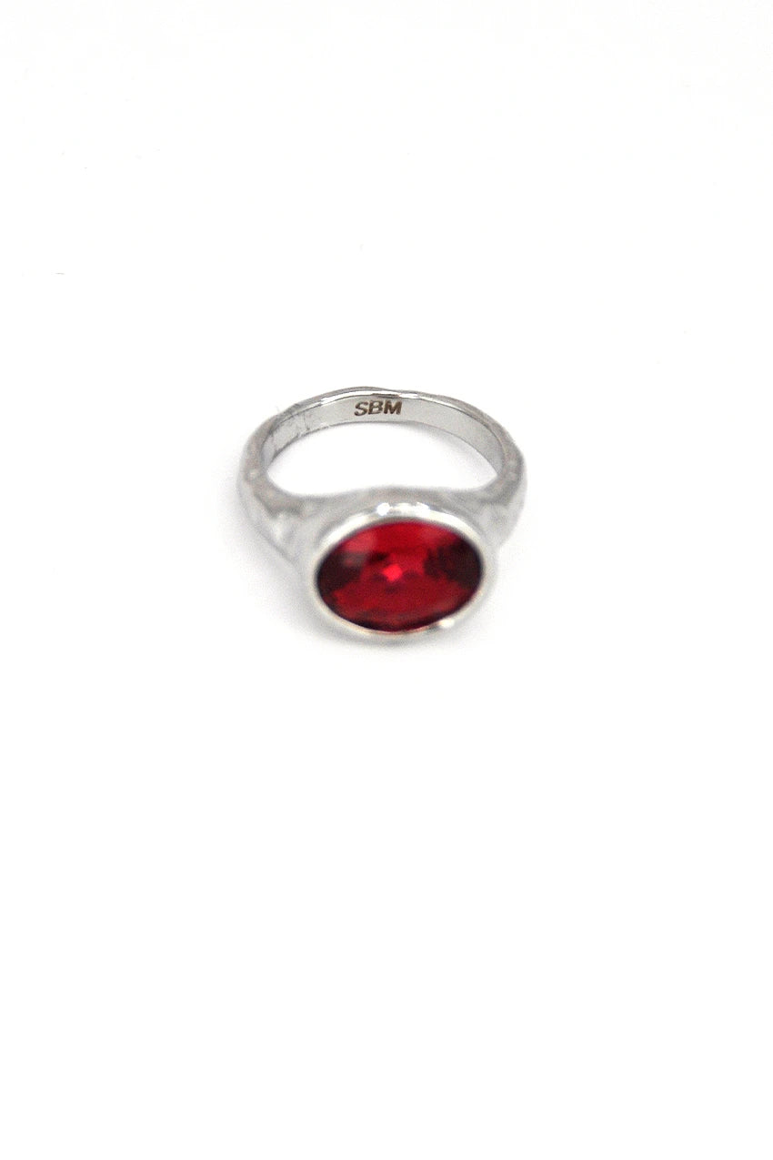 Anillo Cristal Ovalado