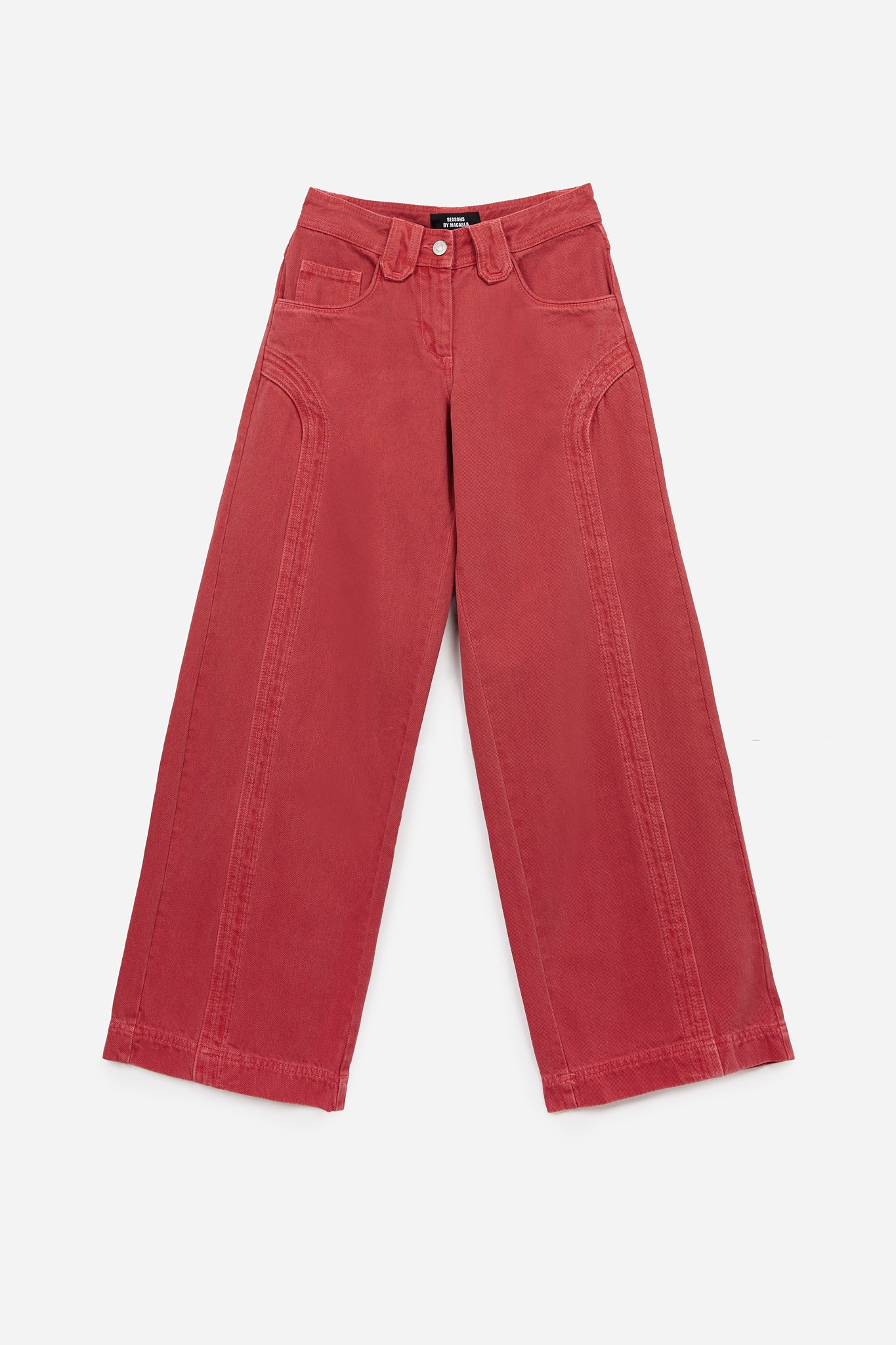Pantalón Recto Rojo