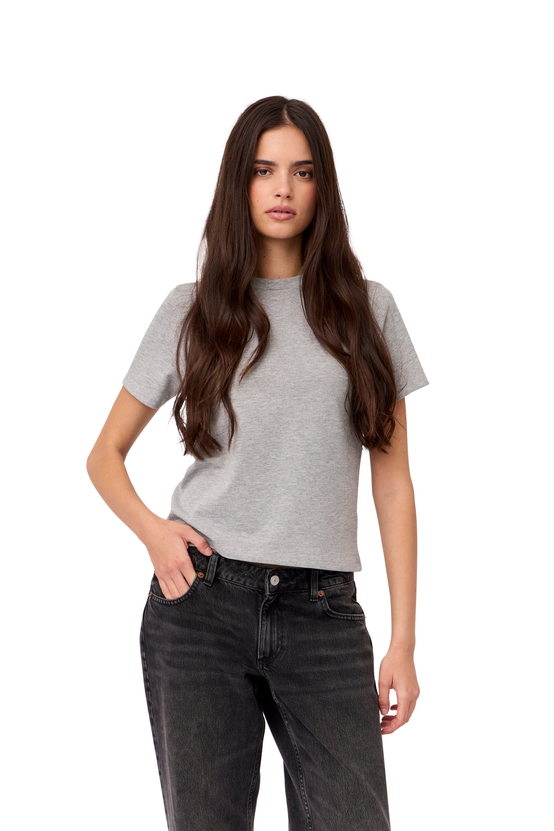 Camiseta Algodón Gris