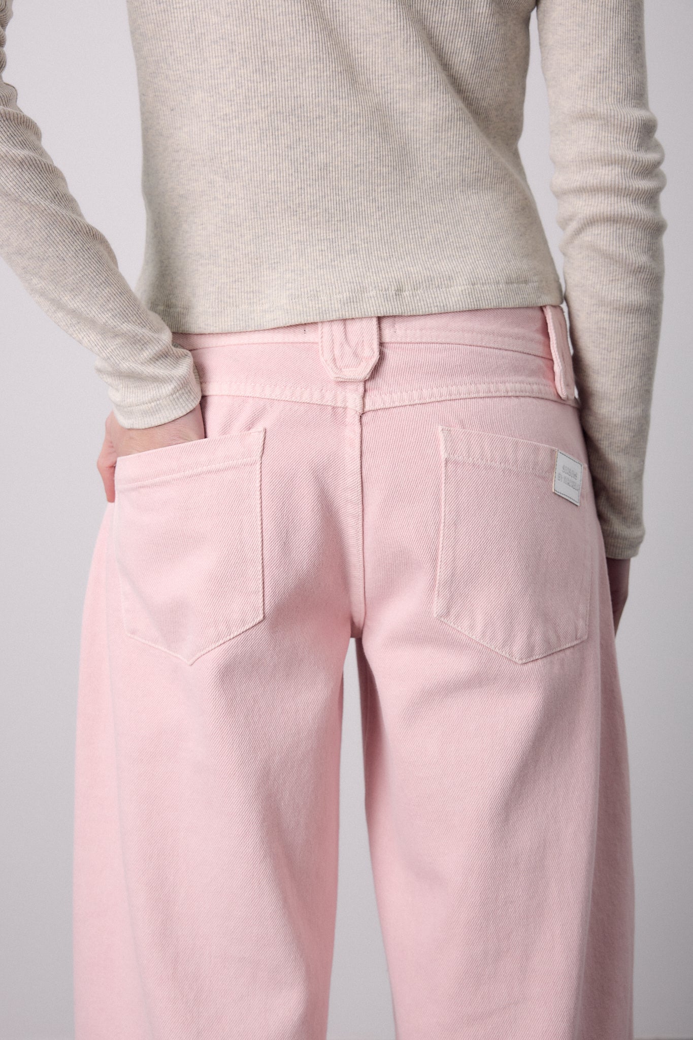 Pantalón Recto Rosa