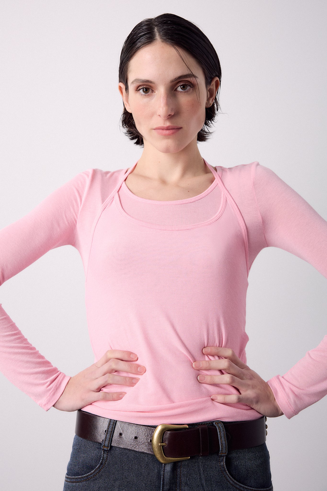 Camiseta Overlay Rosa