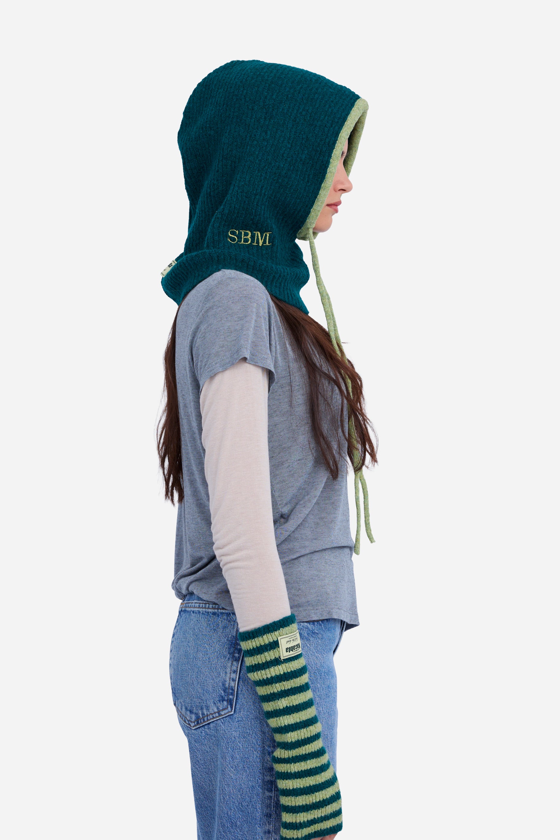 Cagoule vert foncé et verte