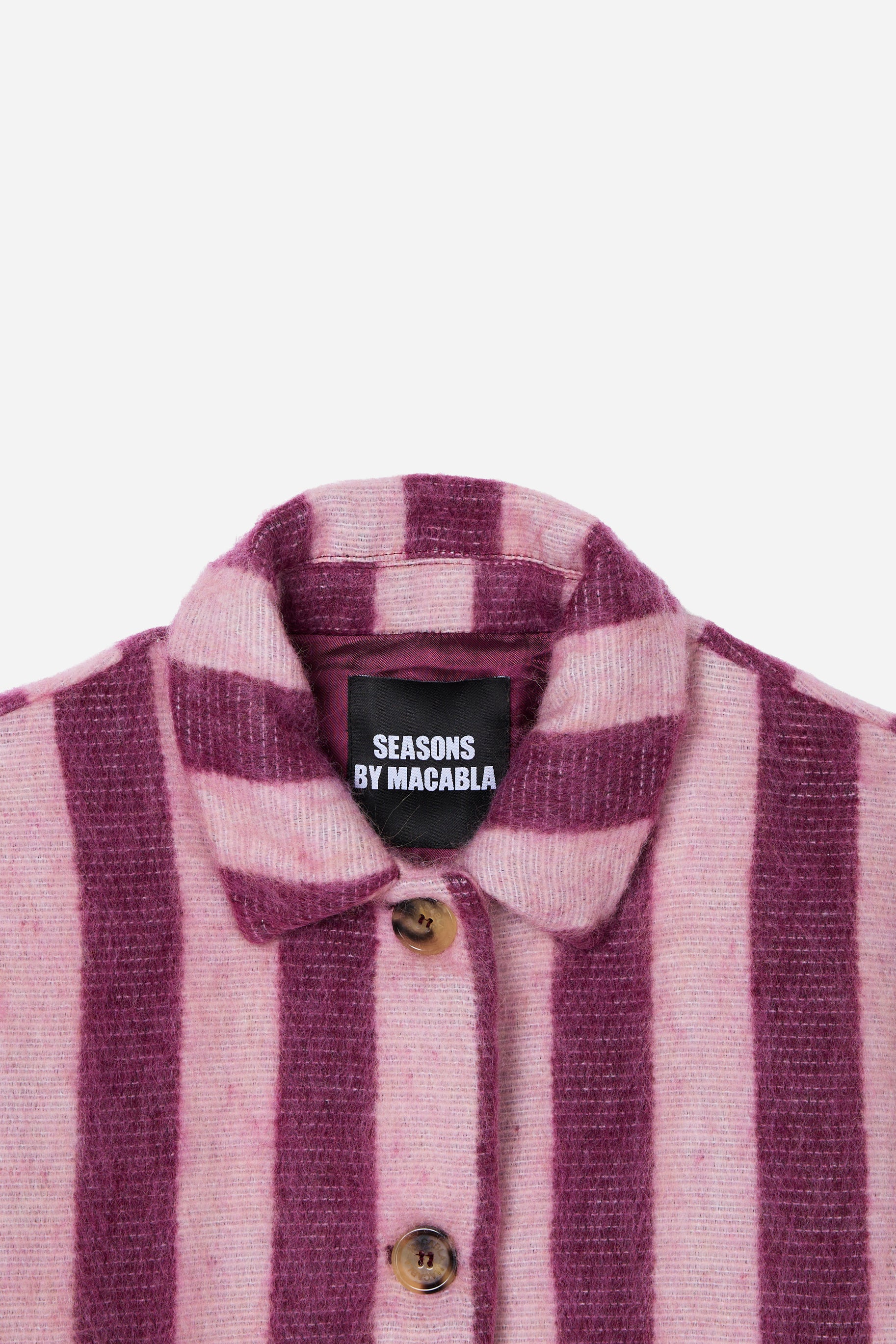 Chaqueta Alpaca Rayas Rosa