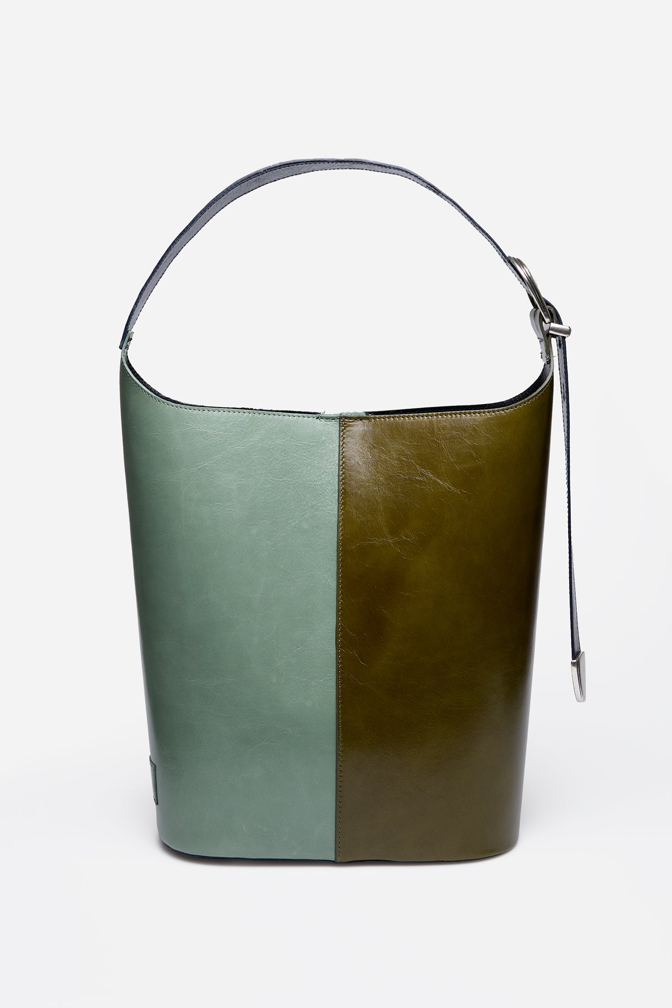 Green and Blue Bucket Bag