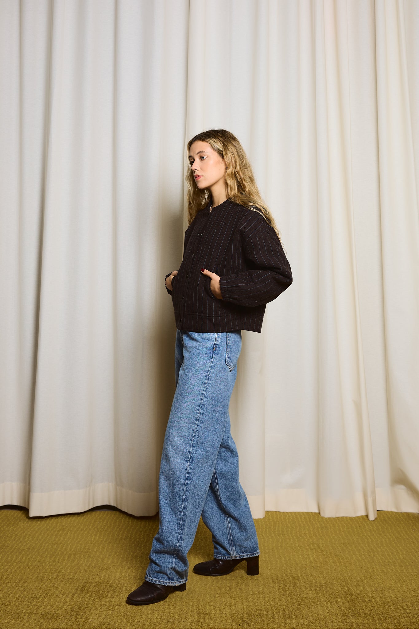 Sequin-Striped Bomber