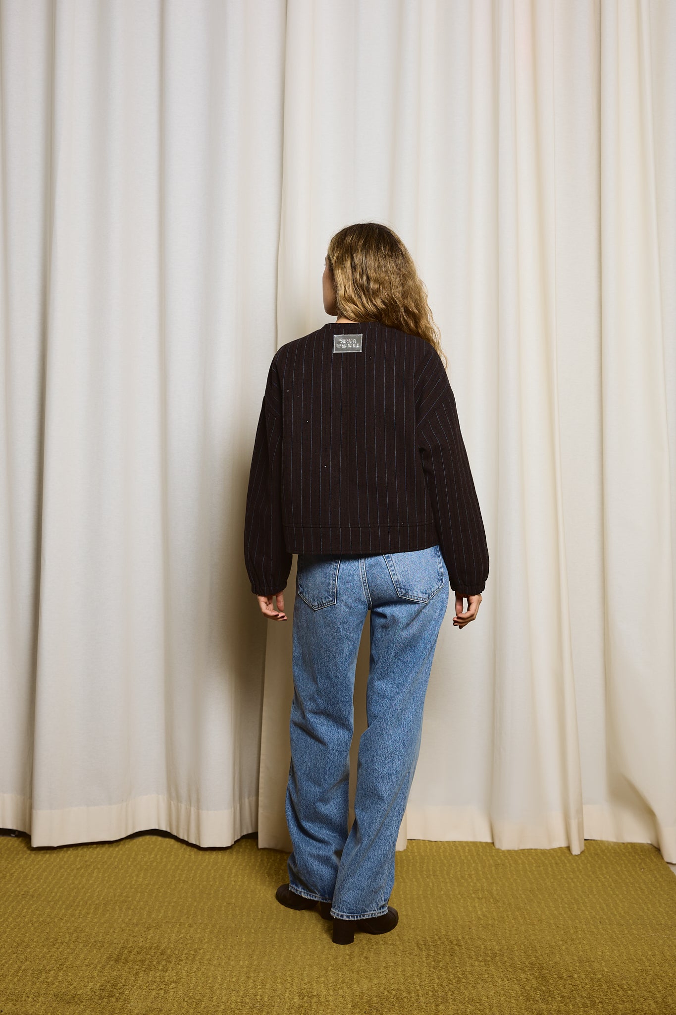 Sequin-Striped Bomber