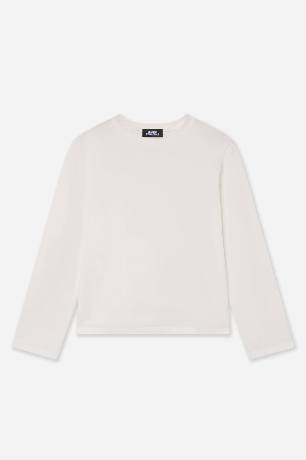 Camiseta Algodón Manga Larga Blanca