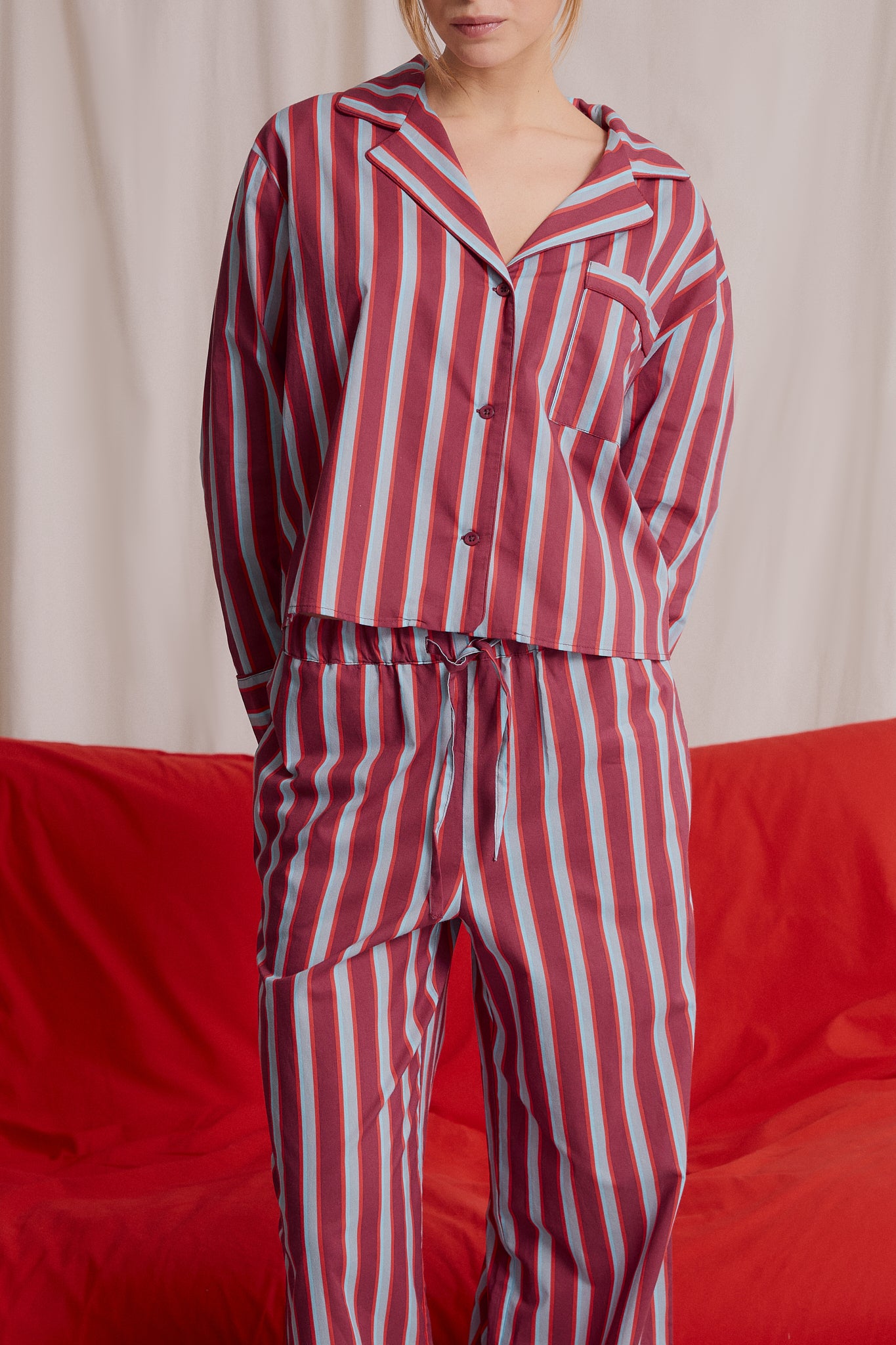 Pijama Burgundy Blue