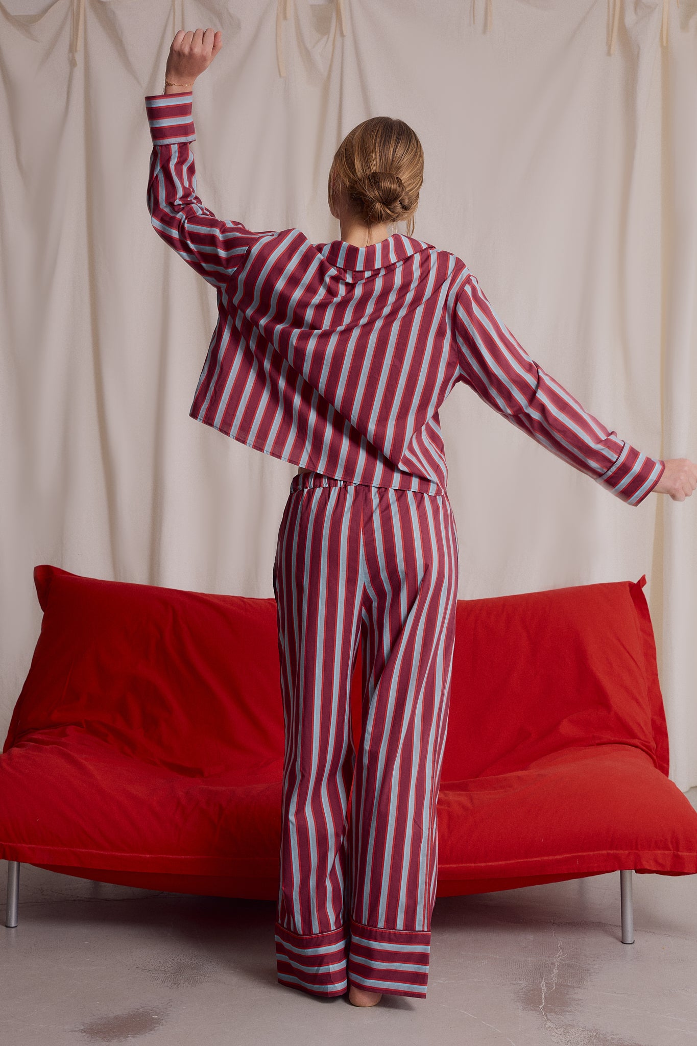 Pijama Burgundy Blue