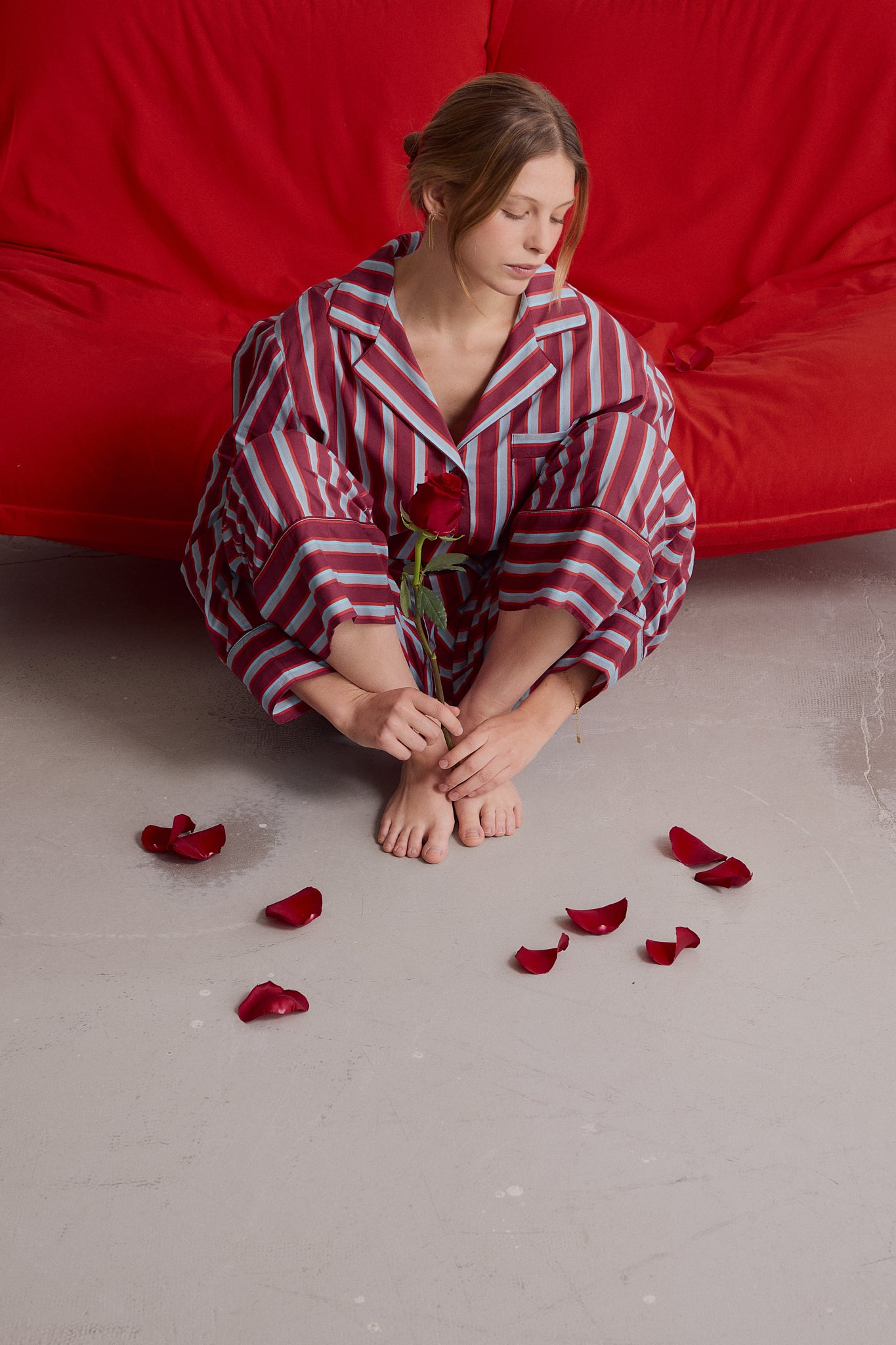 Pijama Burgundy Blue