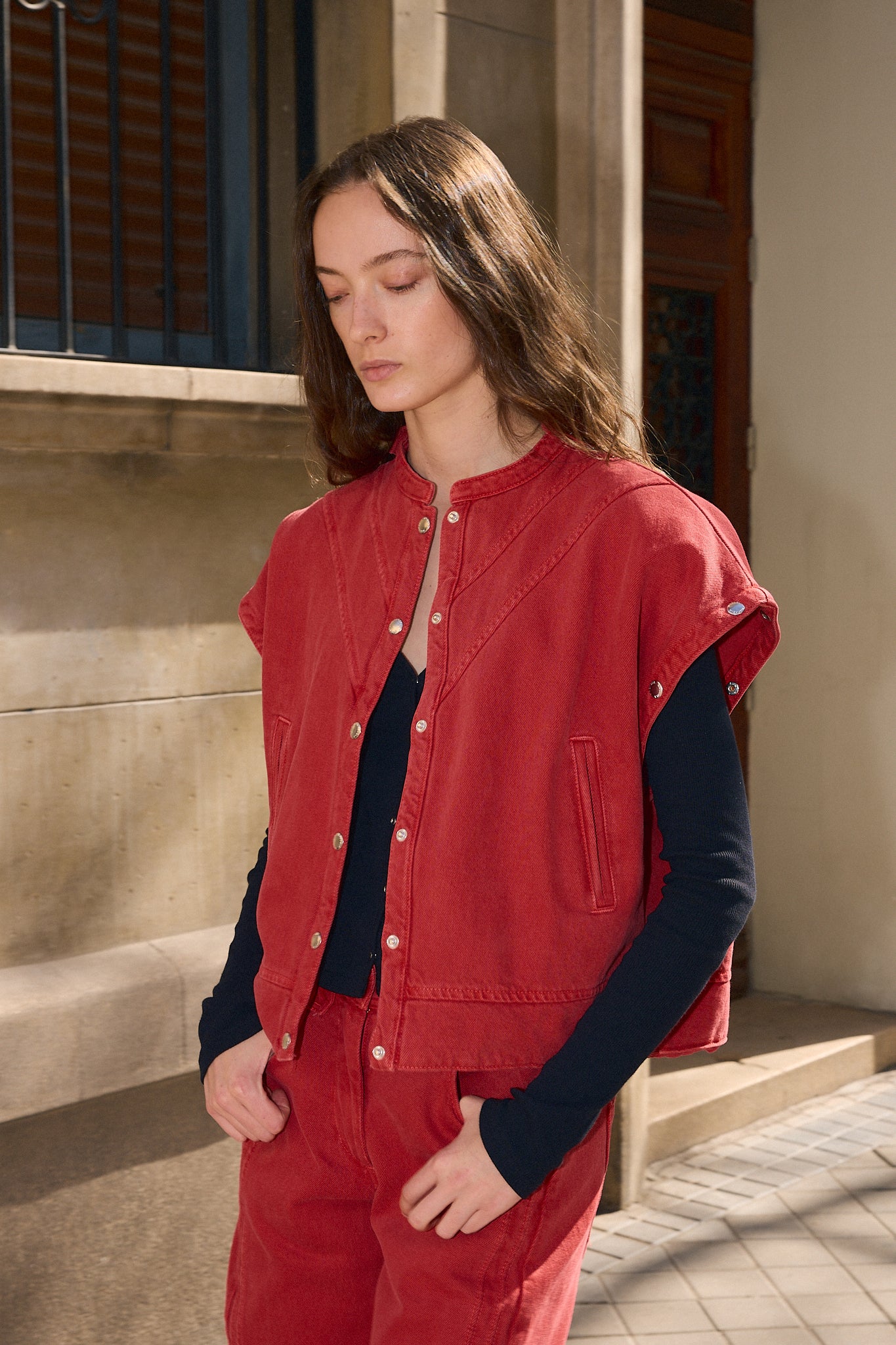 Bomber Desmontable Rojo