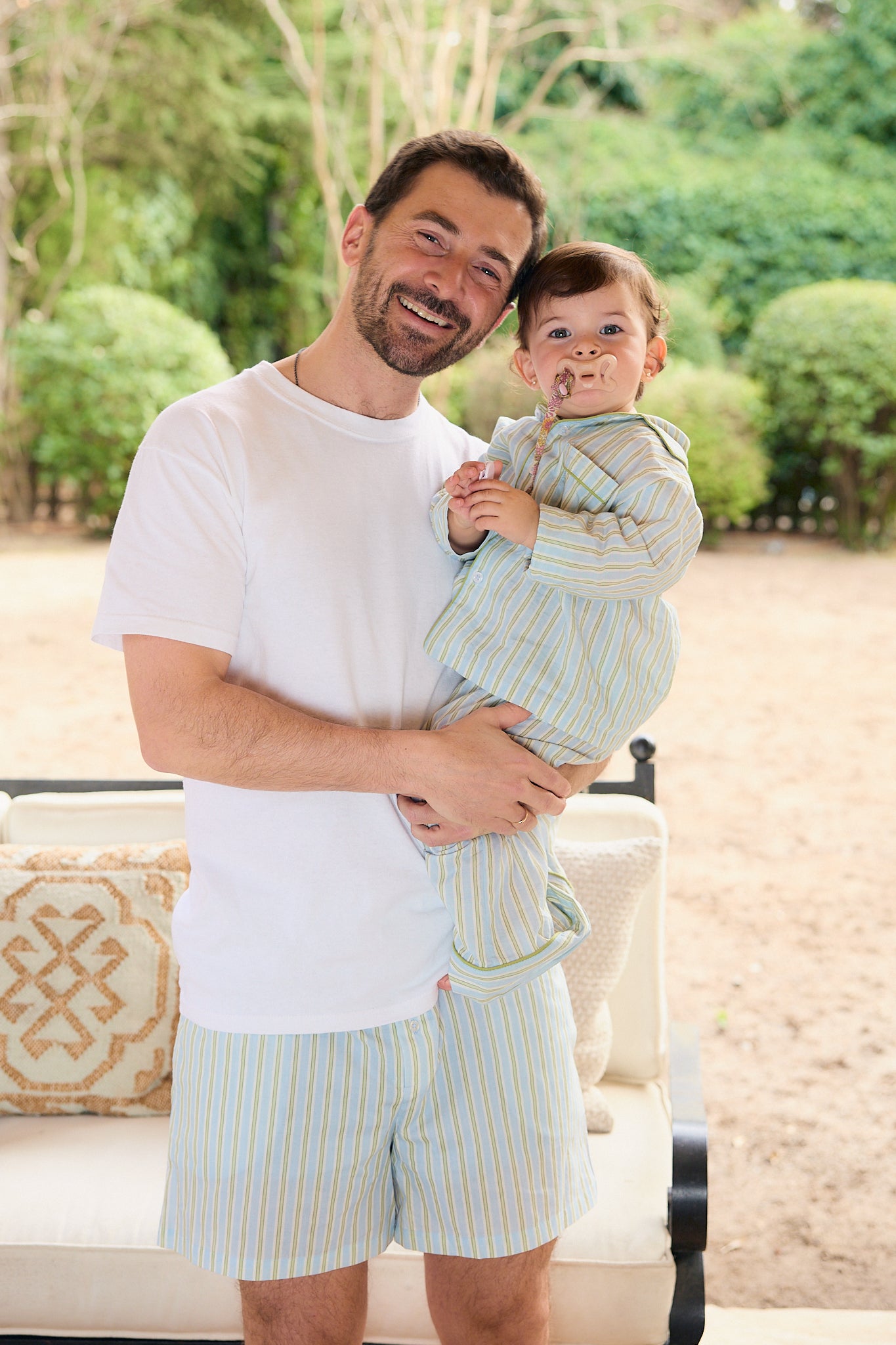 Blue Striped Pyjama Shorts