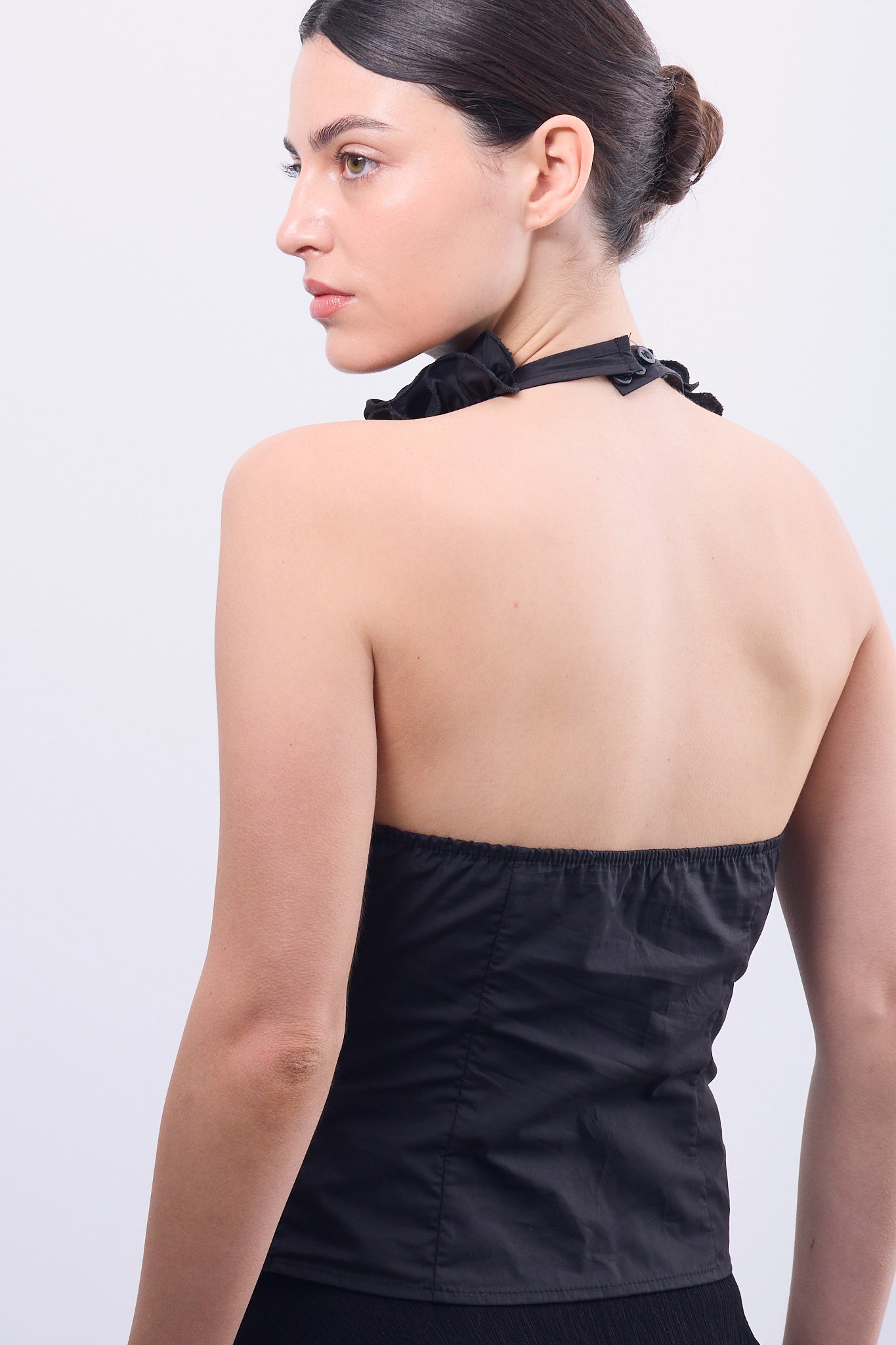 Top Volantes Negro