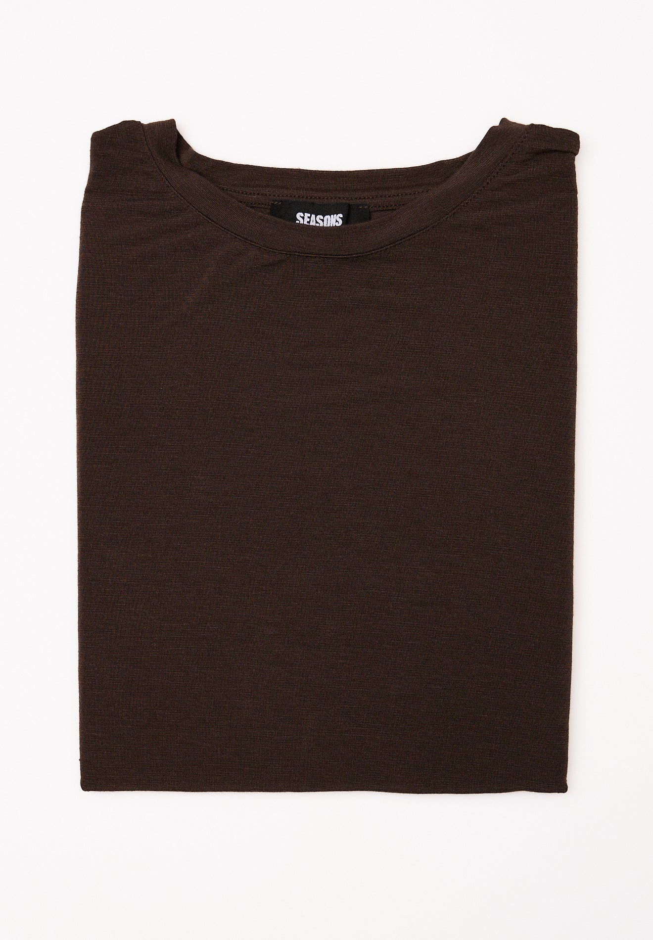 Camiseta Cashmere Manga Larga Marrón