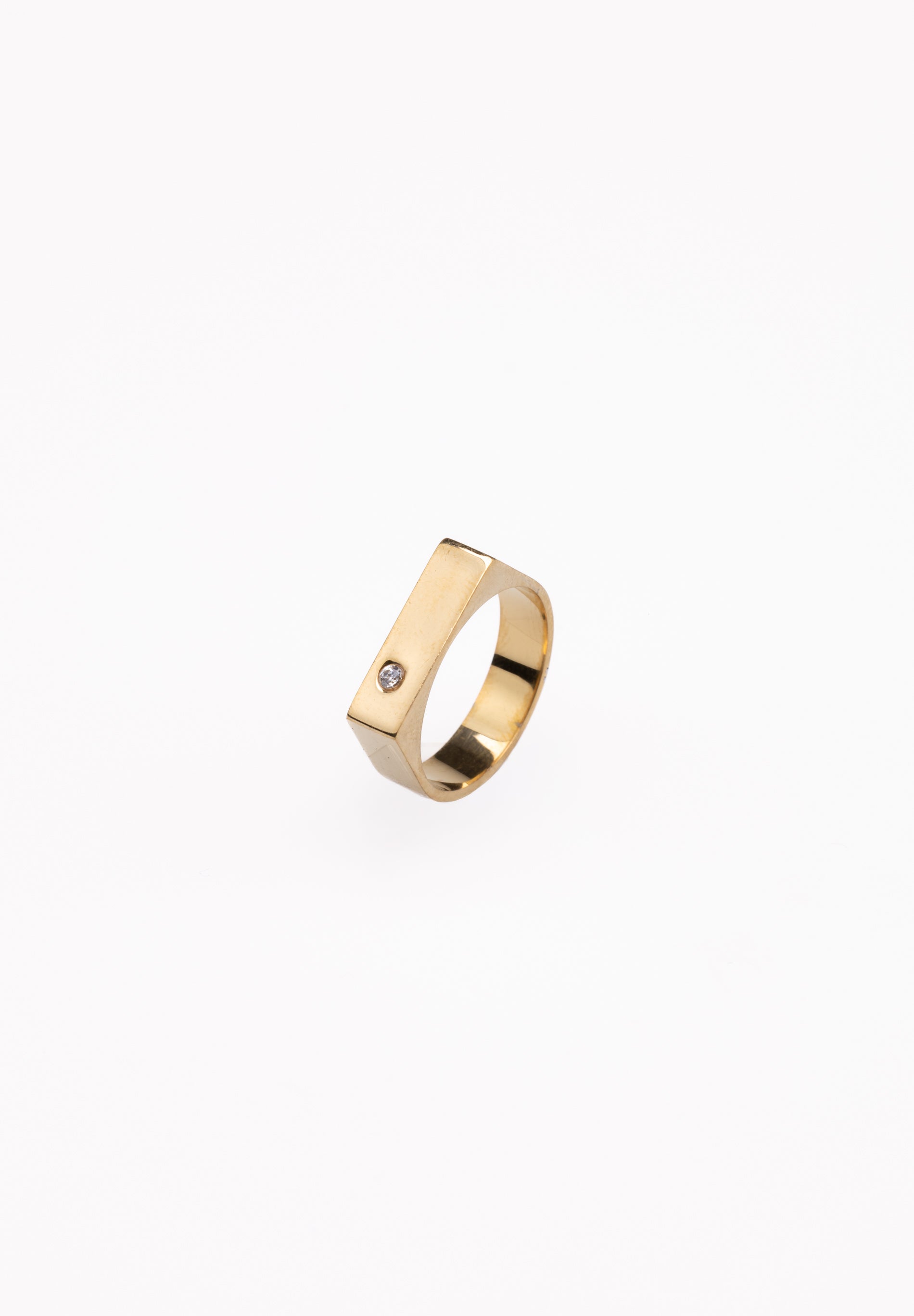 Anillo Recto Circon
