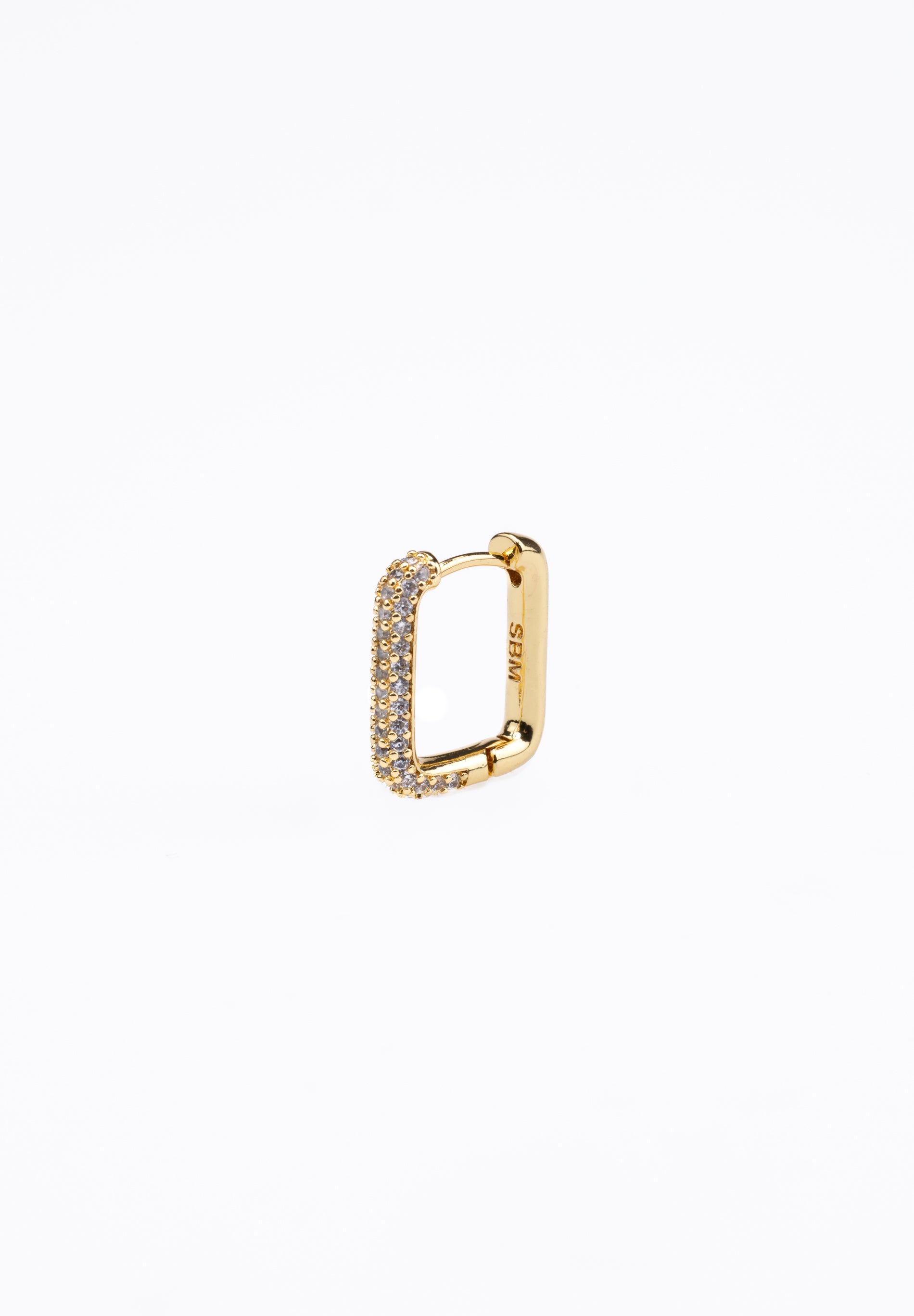 Rectangle Micro Zircons Hoop (Unit)