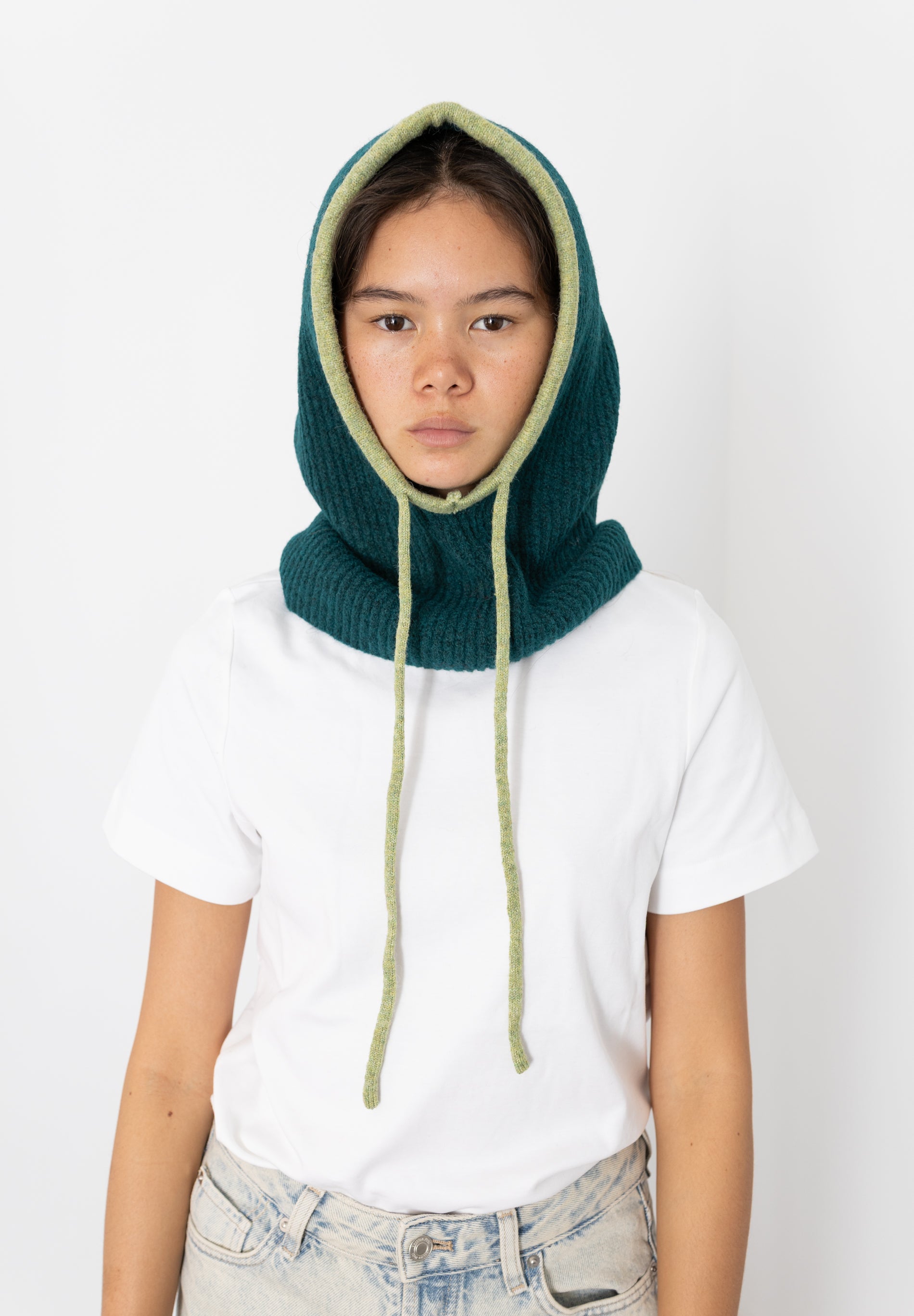 Dark Green and Green Balaclava