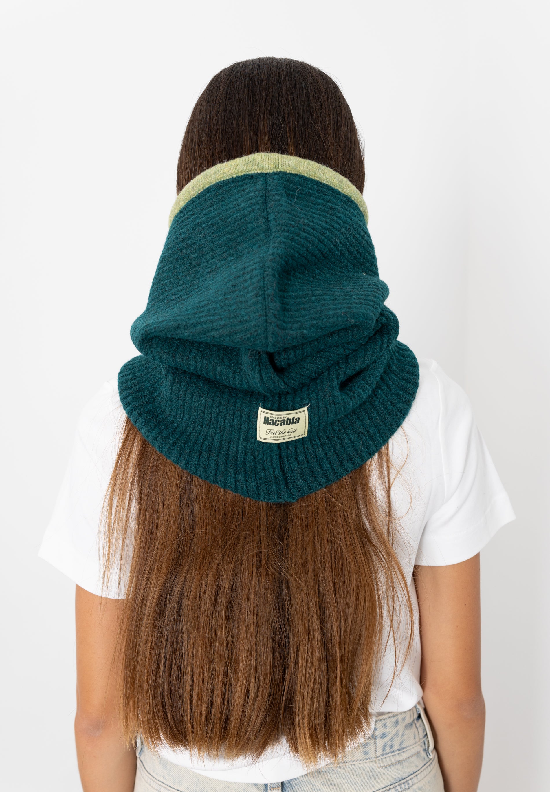 Dark Green and Green Balaclava