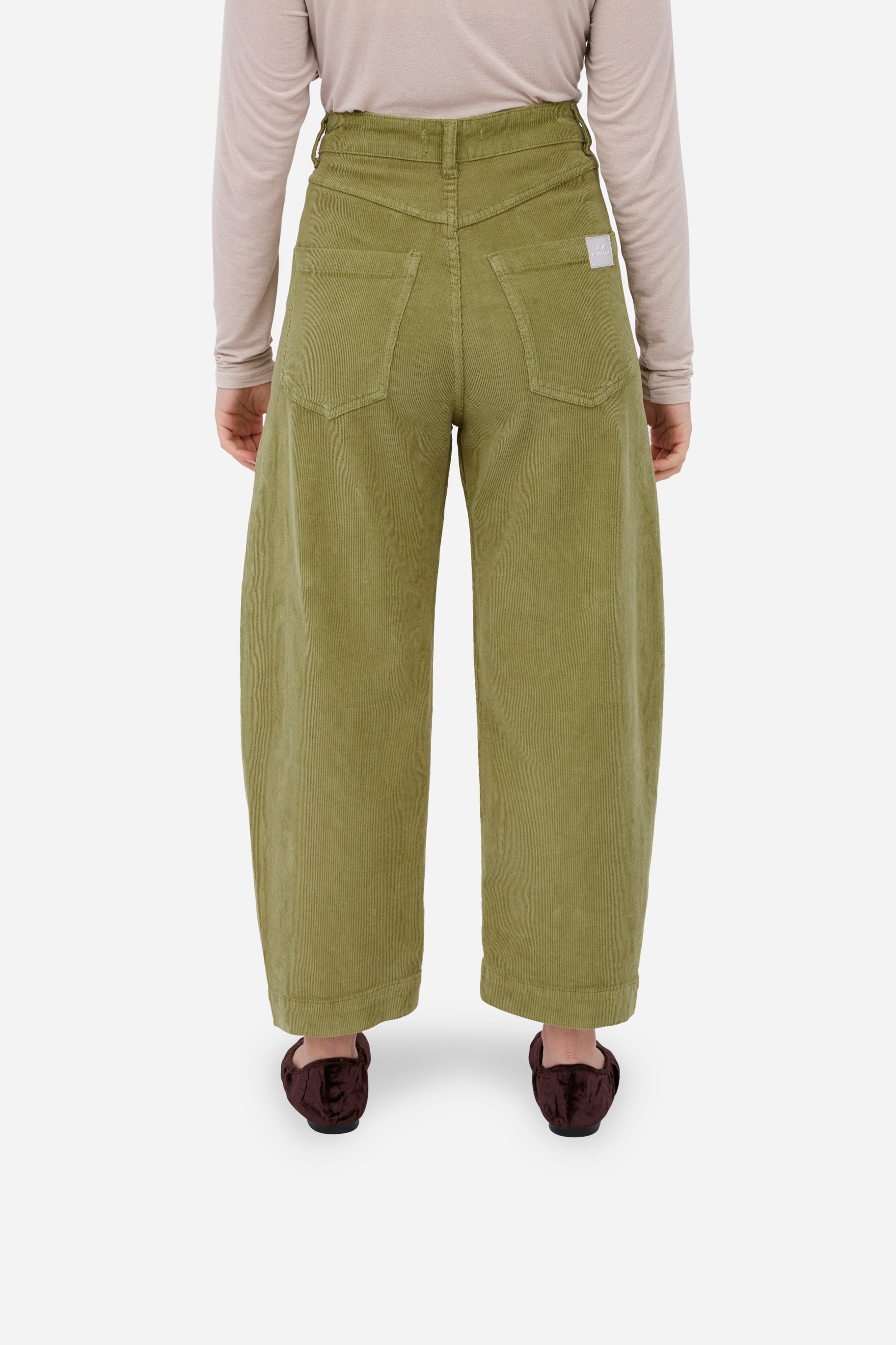 Pantalón Balloon Pana Verde