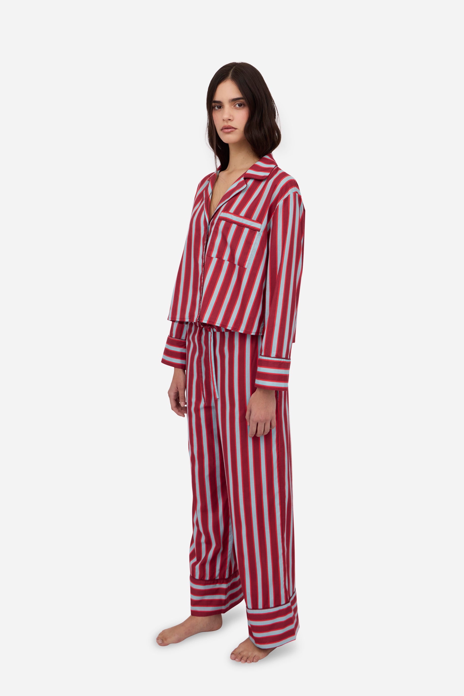 Burgundy Blue Pyjamas