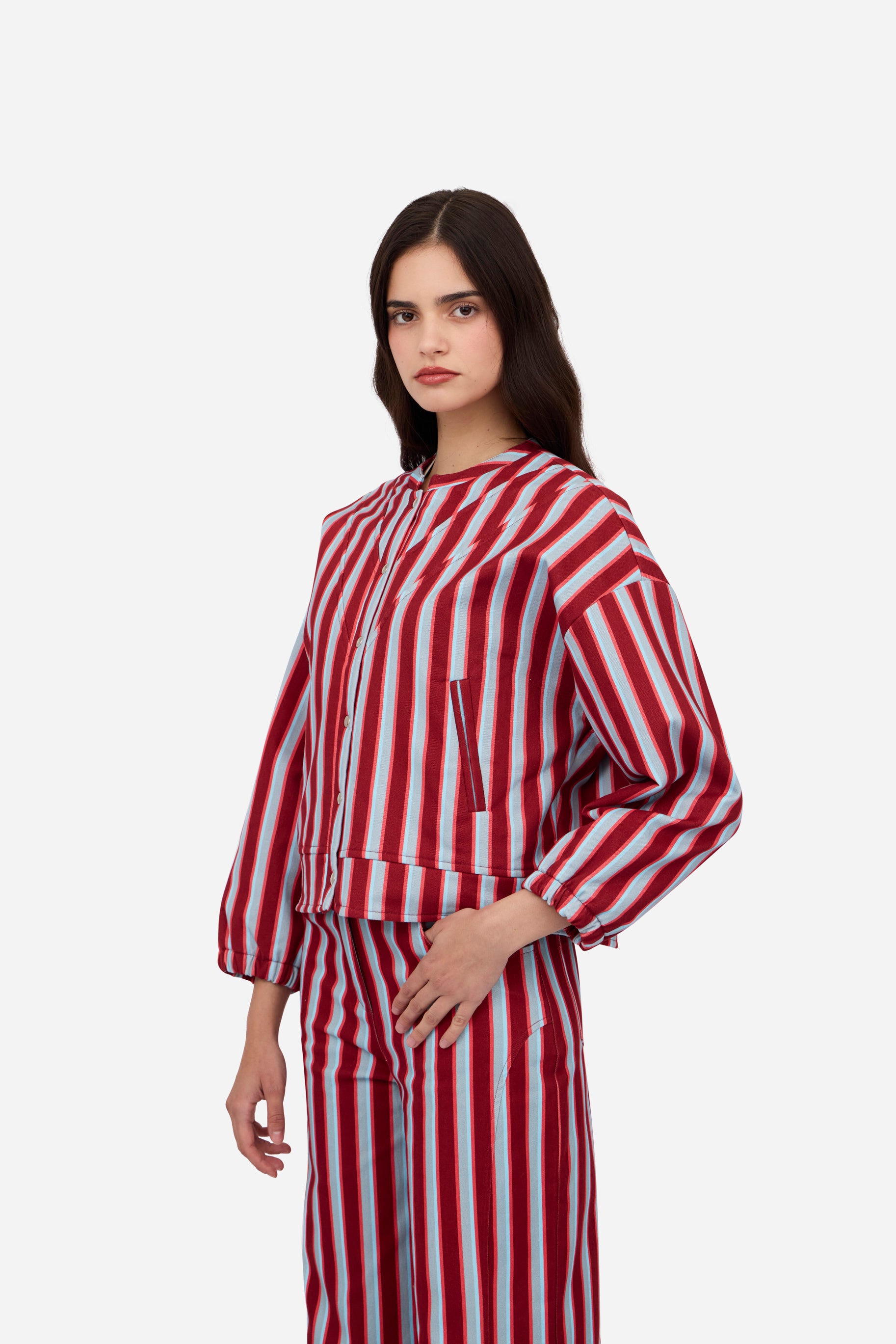 Bomber Burgundy Blue