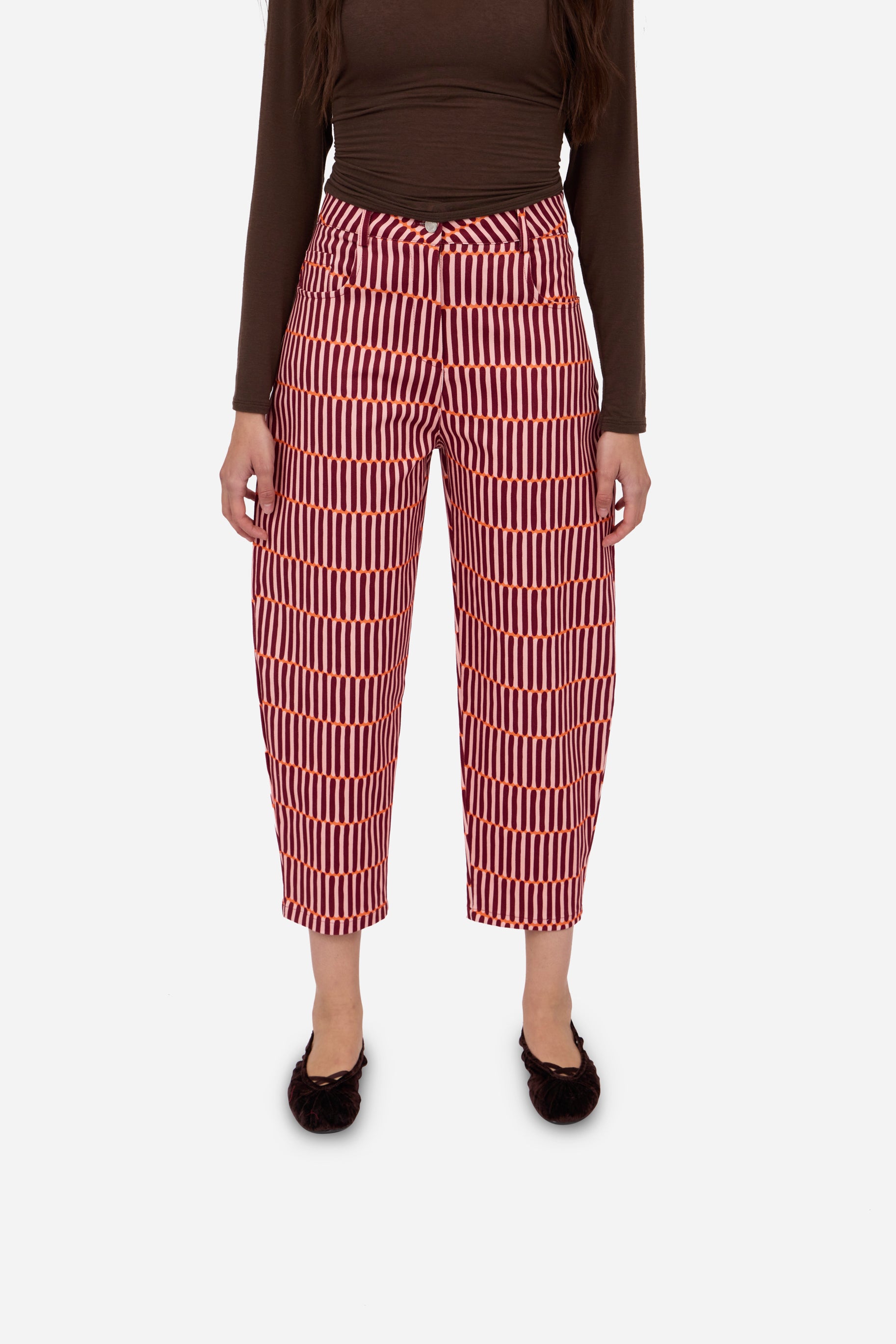 Berry Balloon Trousers